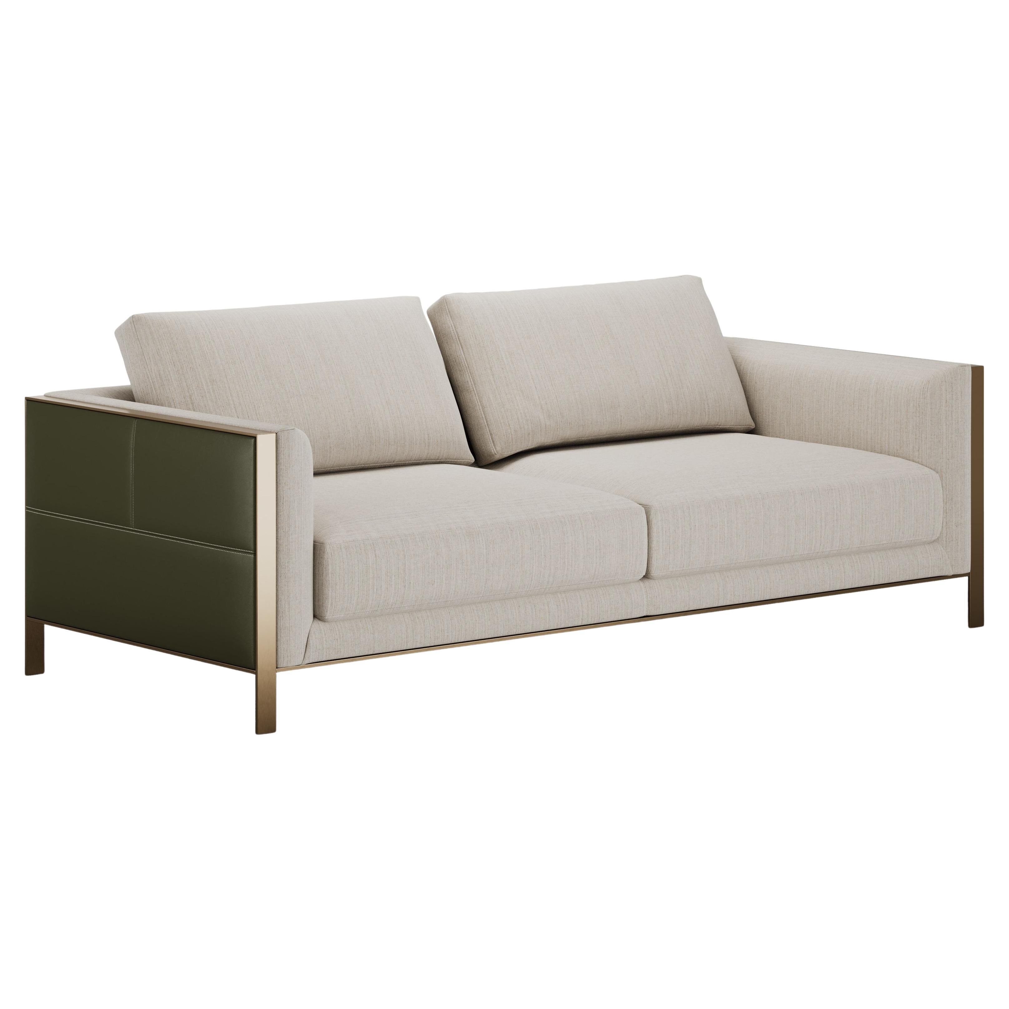 Divano Verve modernista con gambe in metallo in vendita