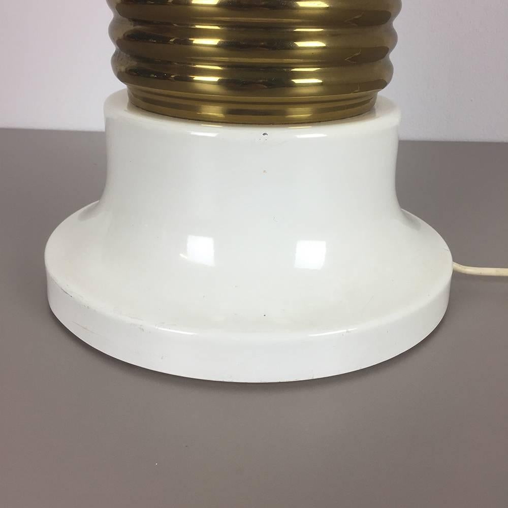 Lampe de bureau/lampe à pied en verre géant italienne moderniste vintage des années 1970 en vente 1
