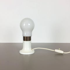 Modernist Vintage 1970s Italian Small Glass Bulb Table Light, Italy