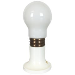 Modernist Vintage 1970s Italian Small Glass Bulb Table Light, Italy