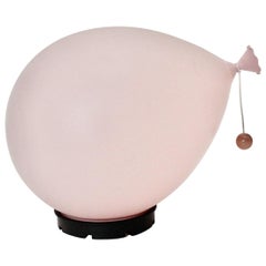 Applique ou monture à encastrer vintage moderniste en forme de ballon rose par Yves Christin:: Italie