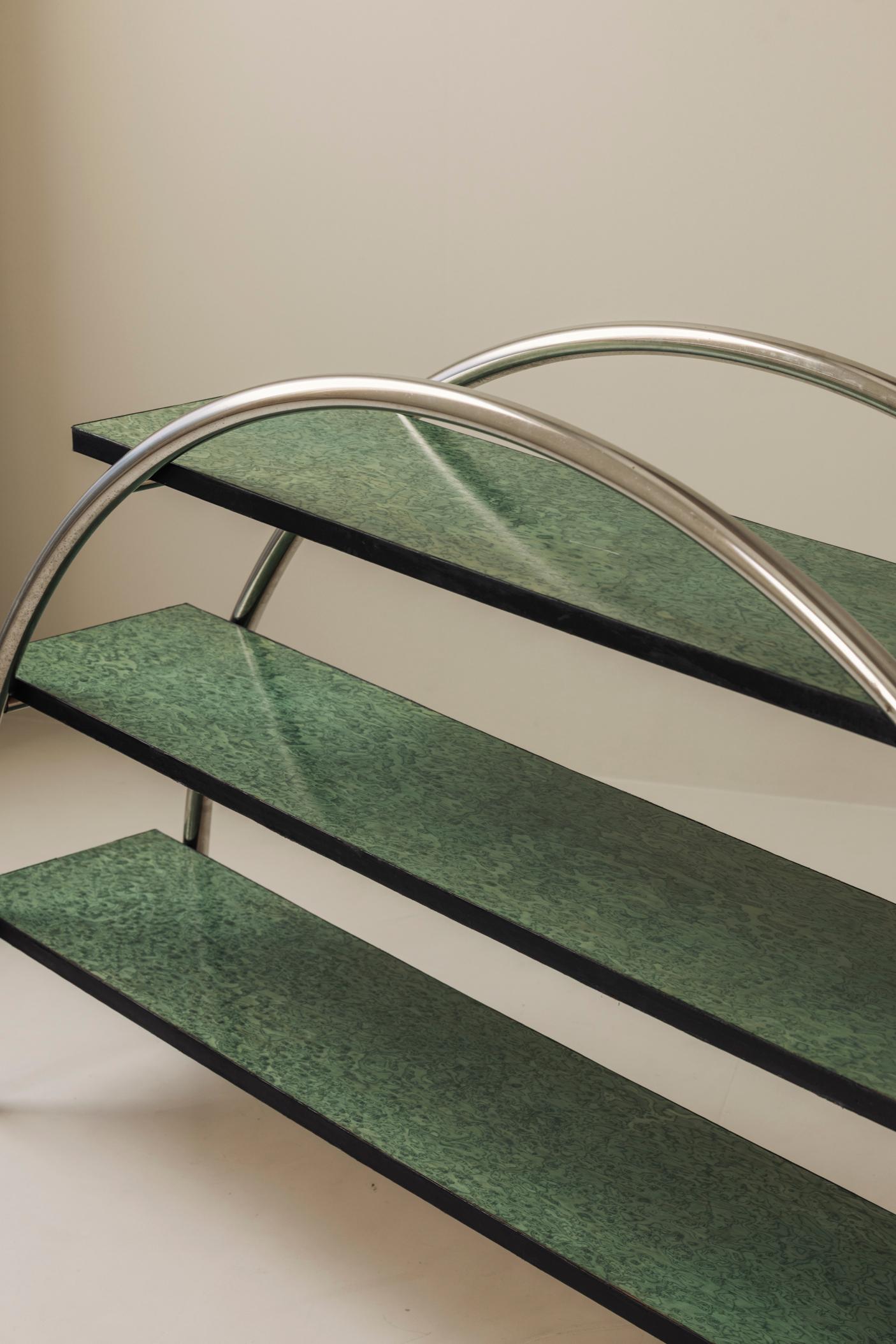 Modernistisches Vintage-Regal aus Frankreich, aus den 1970er Jahren (Französisch) im Angebot