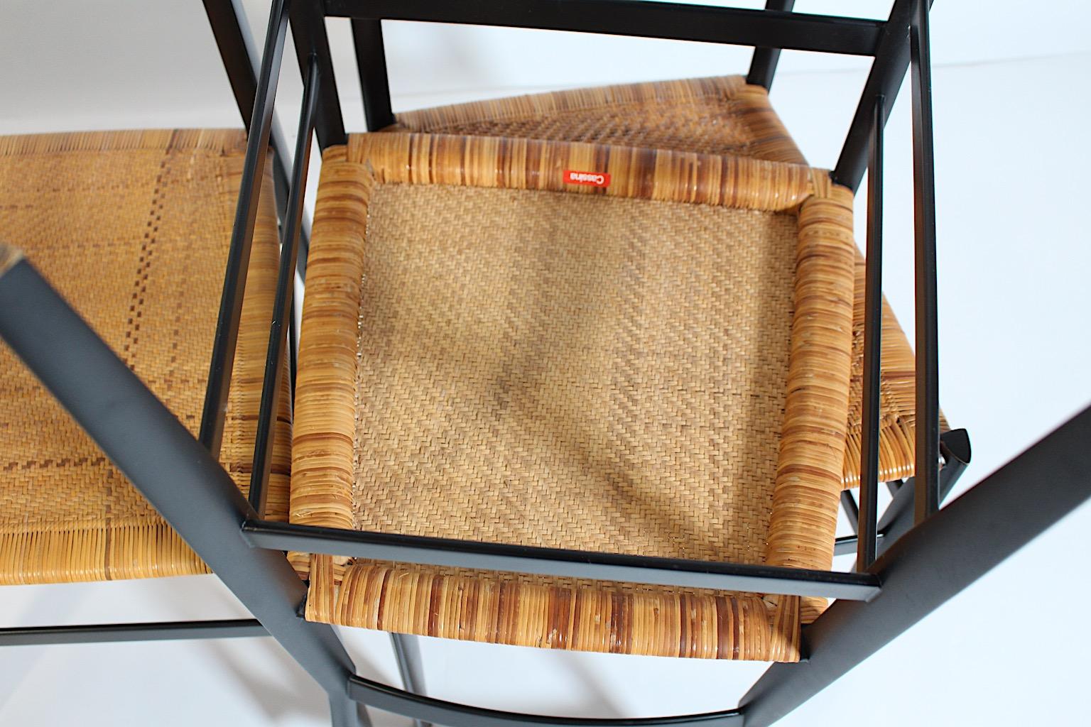 Modernista Vintage Seis sillas Superleggera de Gio Ponti para Cassina 1957 Italia en venta 11