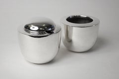 Modernist Vivianna Torun for Dansk Silver Plate Tea Sugar Creamer Set