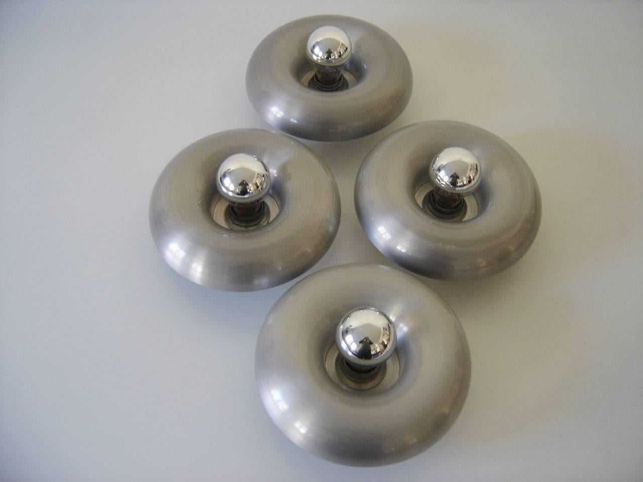 Modernist Wall Lamps, Ceiling Fixtures in the Style of Ingo Maurer, Set of Four In Excellent Condition In Munich, DE