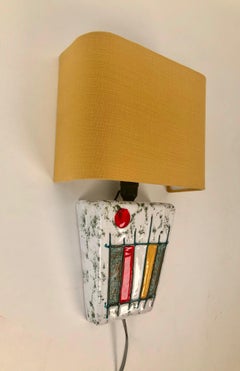 Modernist Wall Light from The Studio Ceramics Movement, 1950's, Hungary