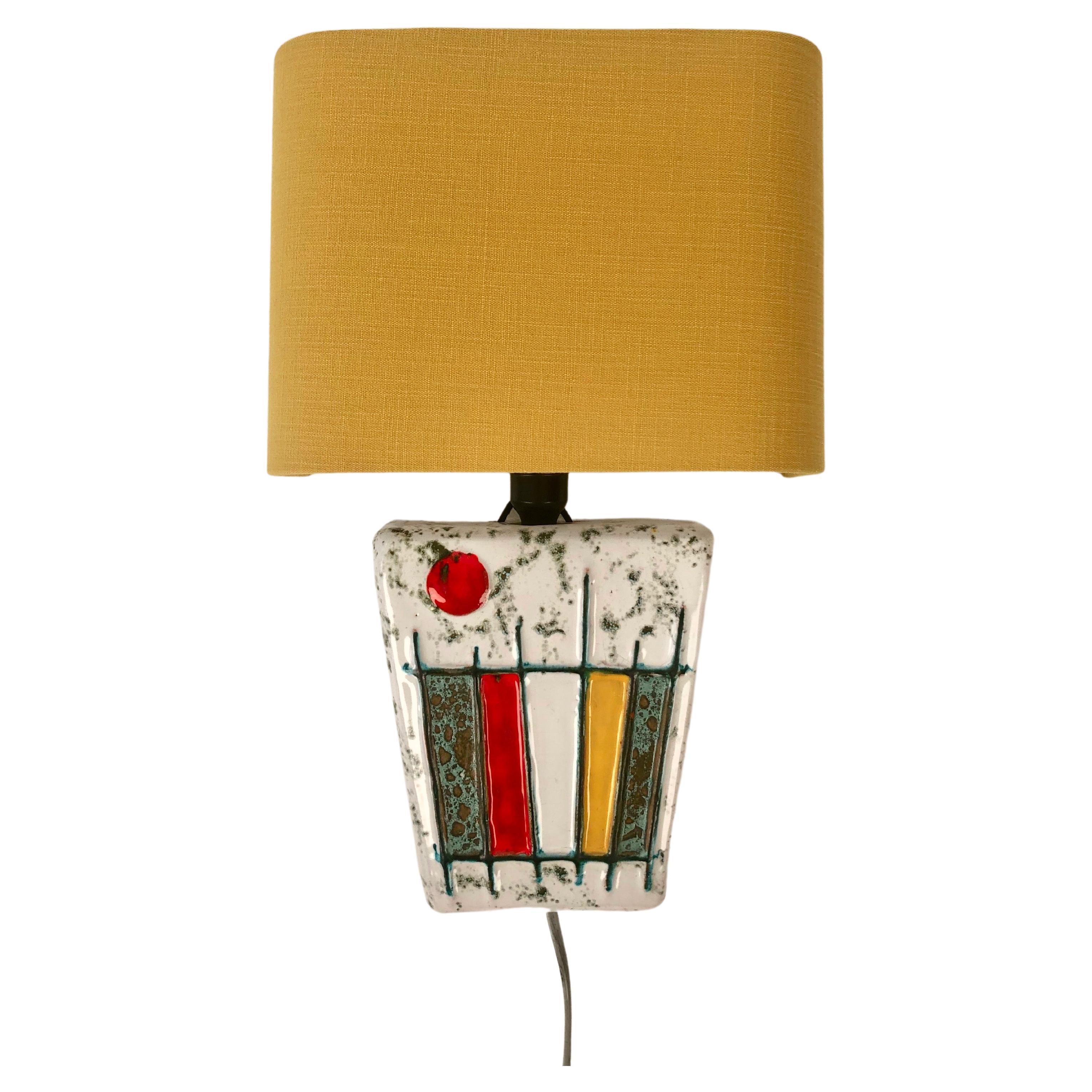 Modernist Wall Light from The Studio Ceramics Movement, 1950's, Hungary For Sale