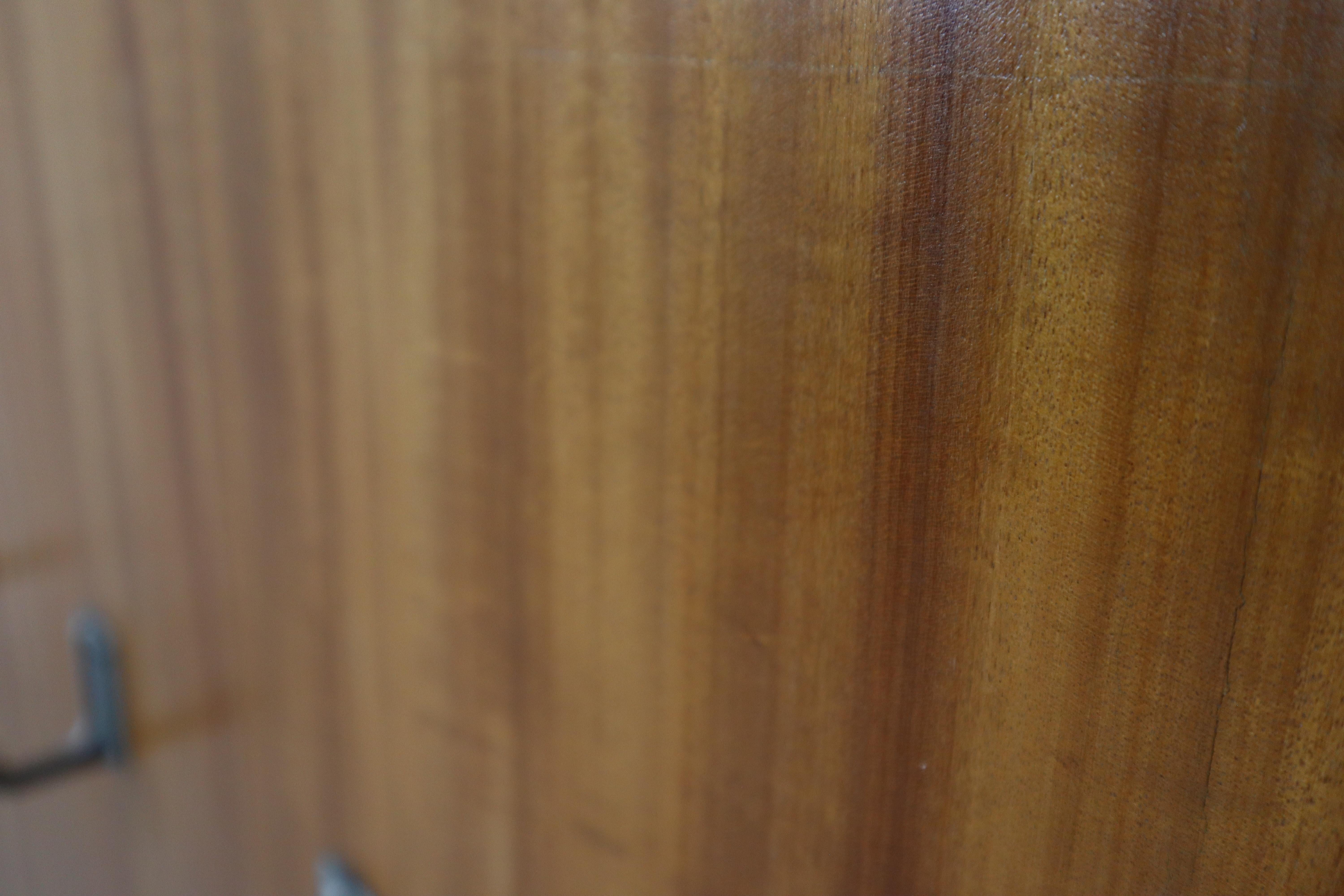 Mid-Century Modern Modernist wall-mounted cloakroom in Teak, Aluminium & Nickel-plated Brass, 1950s For Sale