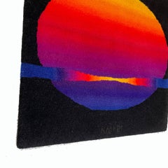 Modernist Wall Rug "Sun" Ewald Kröner Schloss Hackhausen, Germany, 1970s
