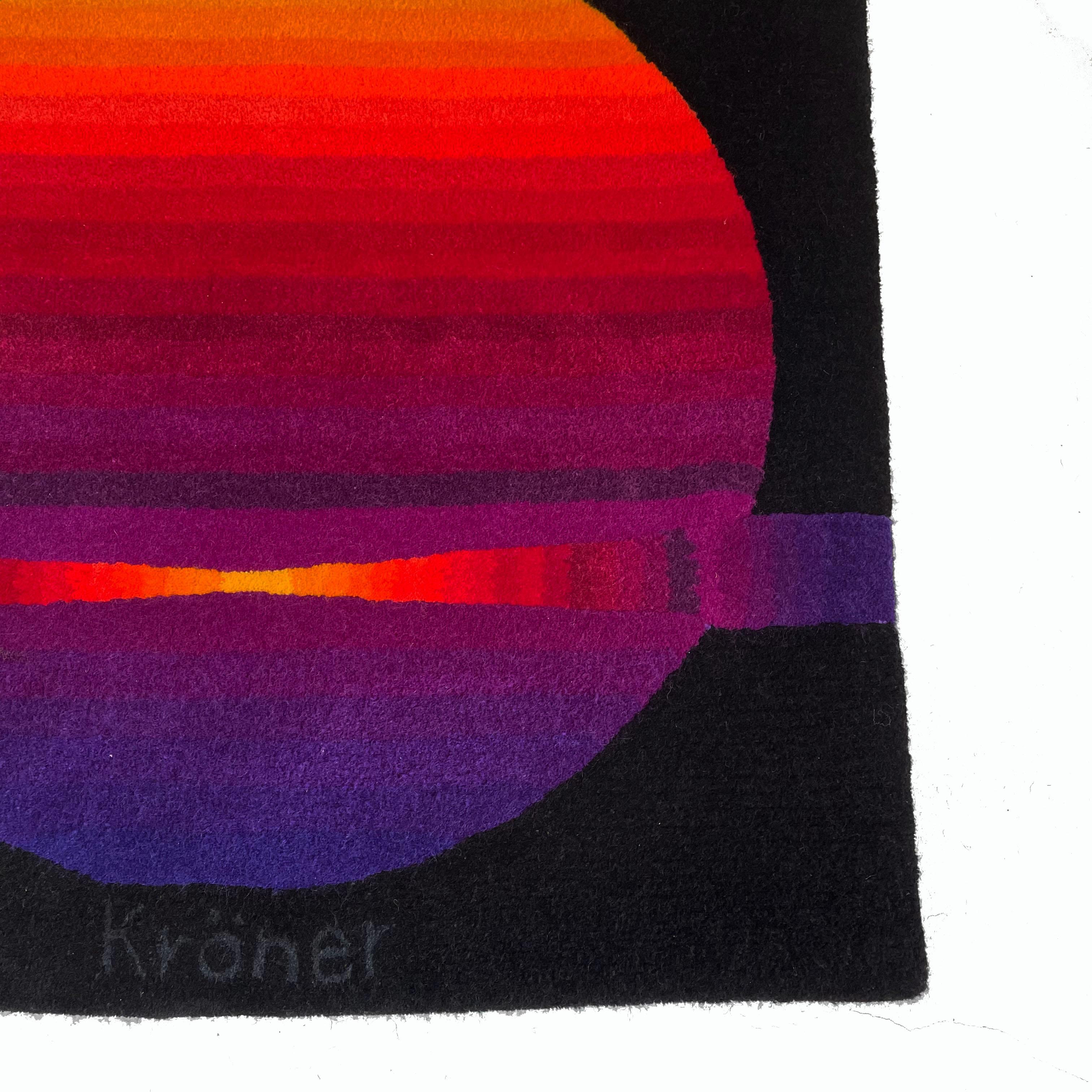 Article:

Wall rug sun, sunrise


Decade:

1970s


Origin:

Germany


Producer:

Schloss Hackhausen, Germany


Design:

Ewald Kröner



Description:

this rug is a great example of 1970s pop art interior. Made in high