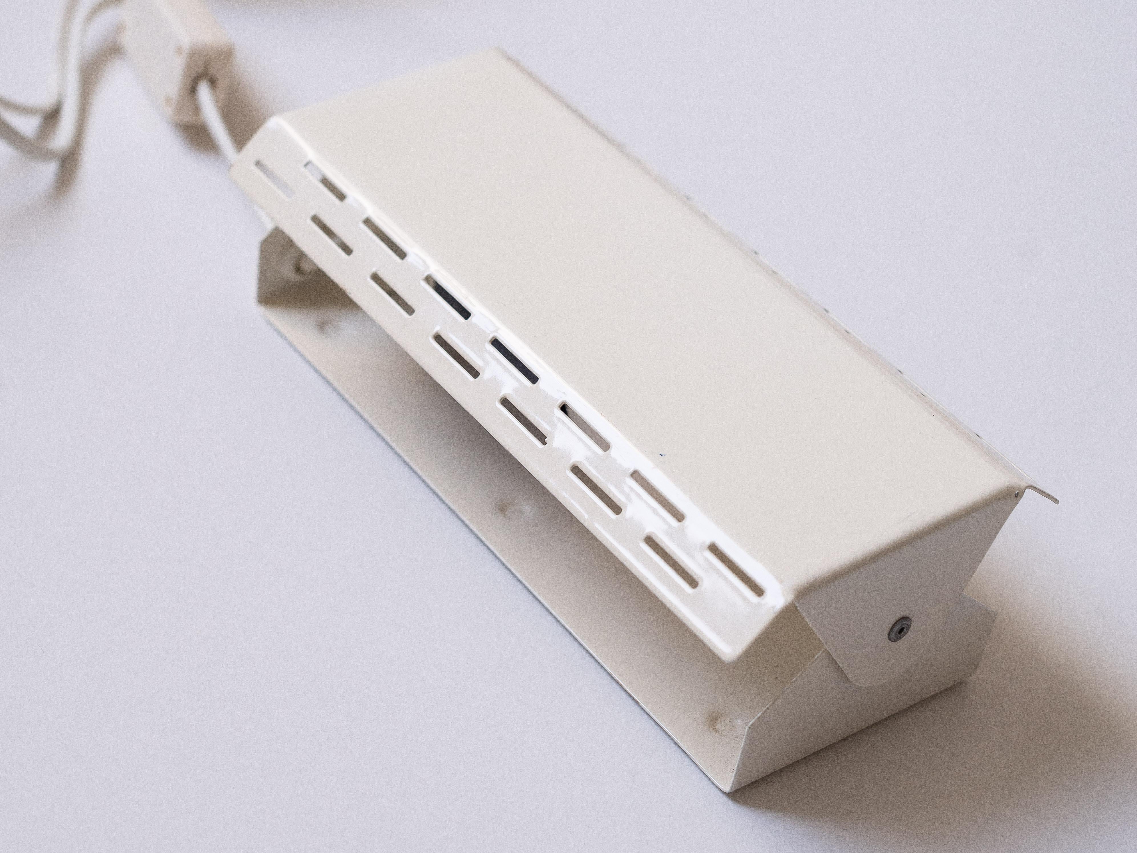Modernist Wall Sconces - Set of 4 Adjustable Metal Lamp by Gérard Gossé - 1980s For Sale 11