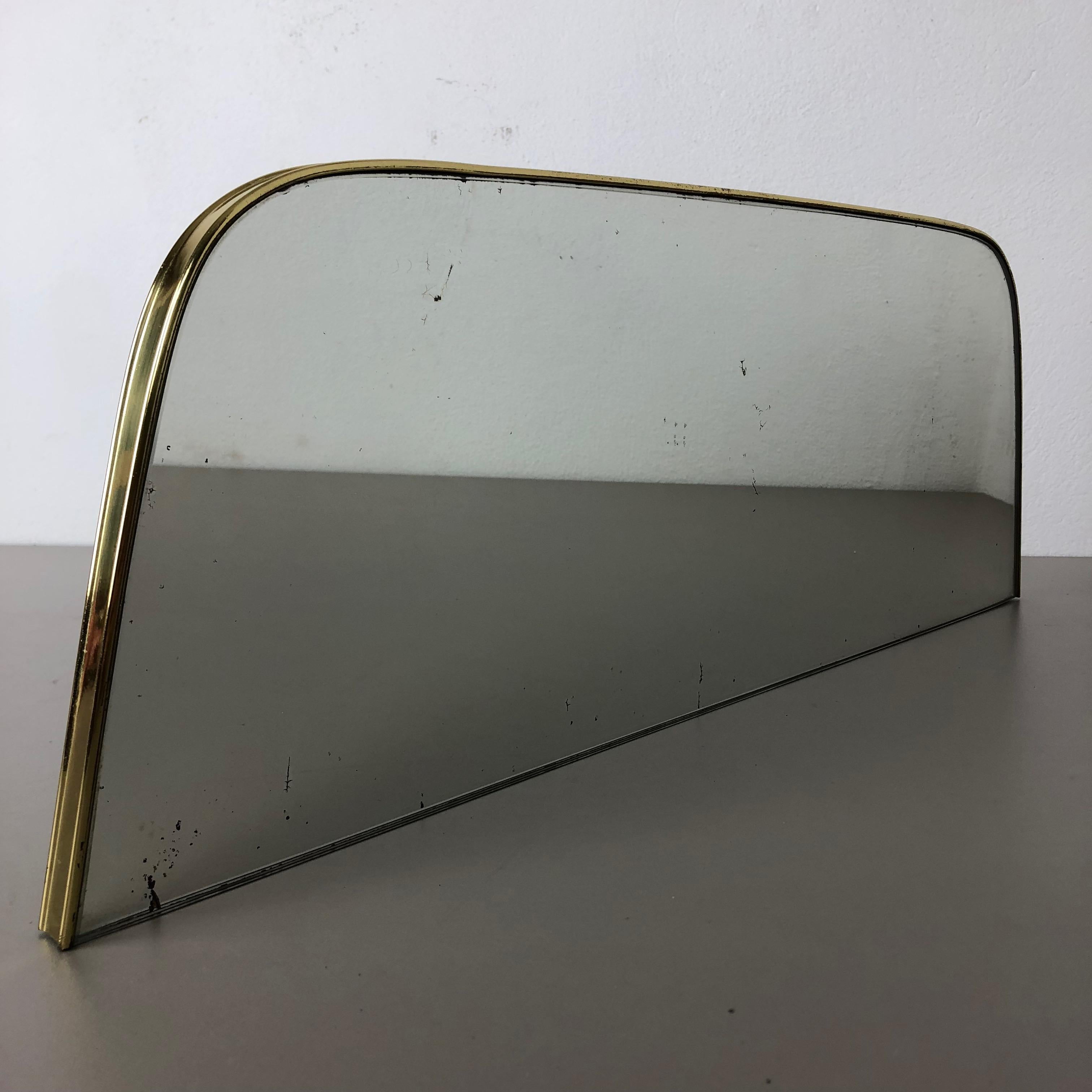 Modernist Wallboard Brass Mirror Vereinigte Werkstätten München, Germany, 1950s 6