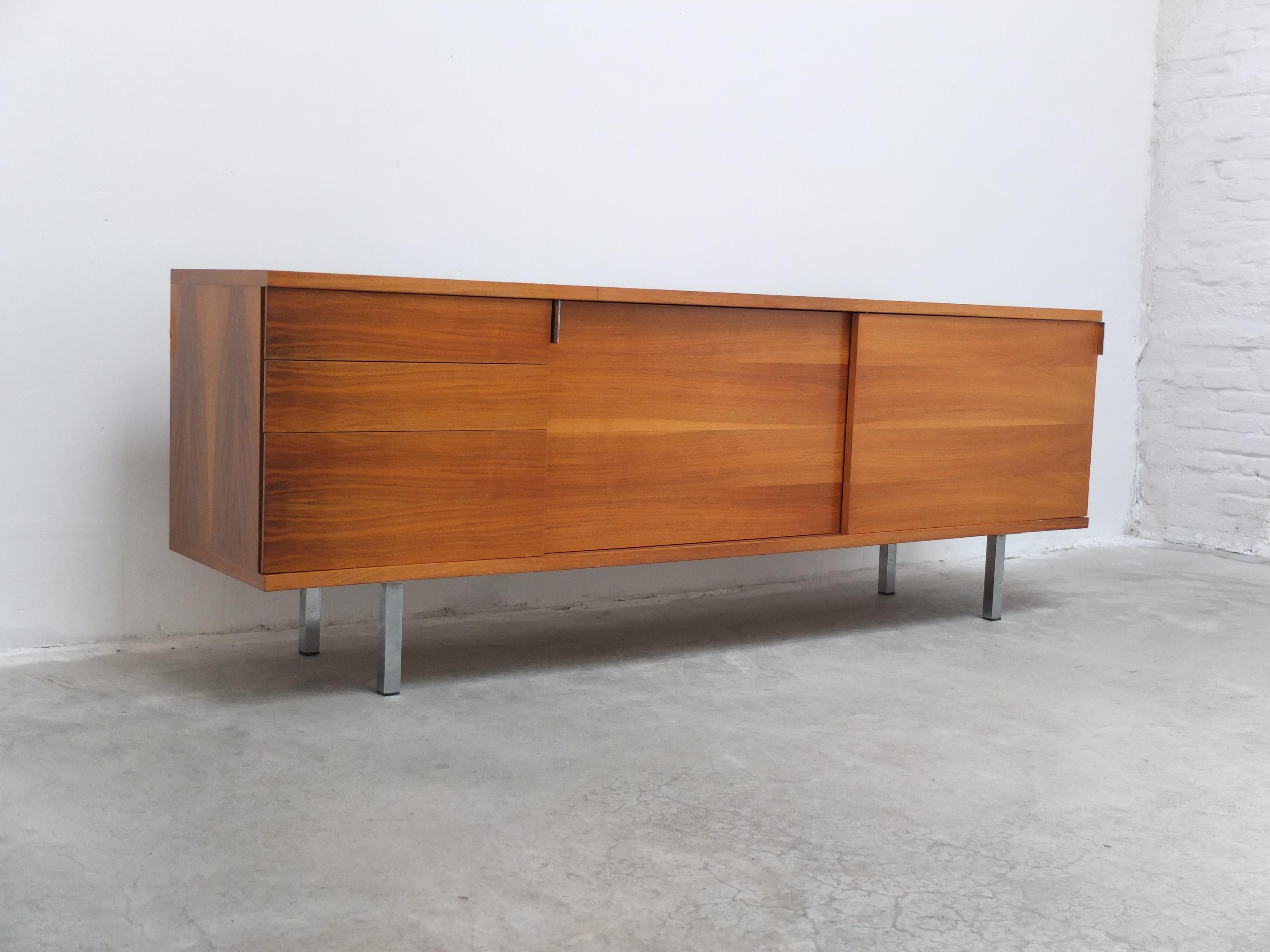 Modernist Walnut Sideboard by Hans Könecke for Tecta, 1960s 8