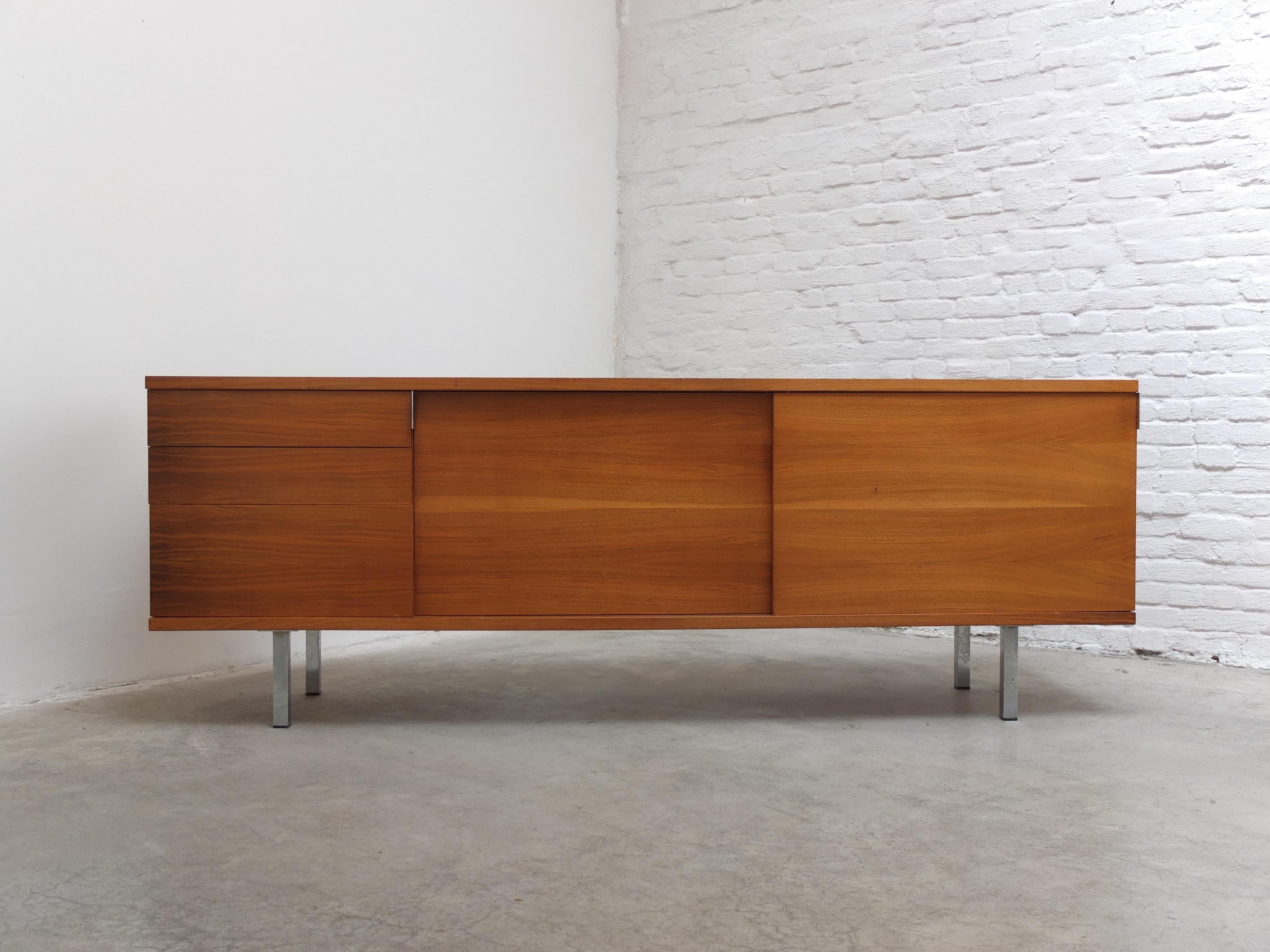 German Modernist Walnut Sideboard by Hans Könecke for Tecta, 1960s