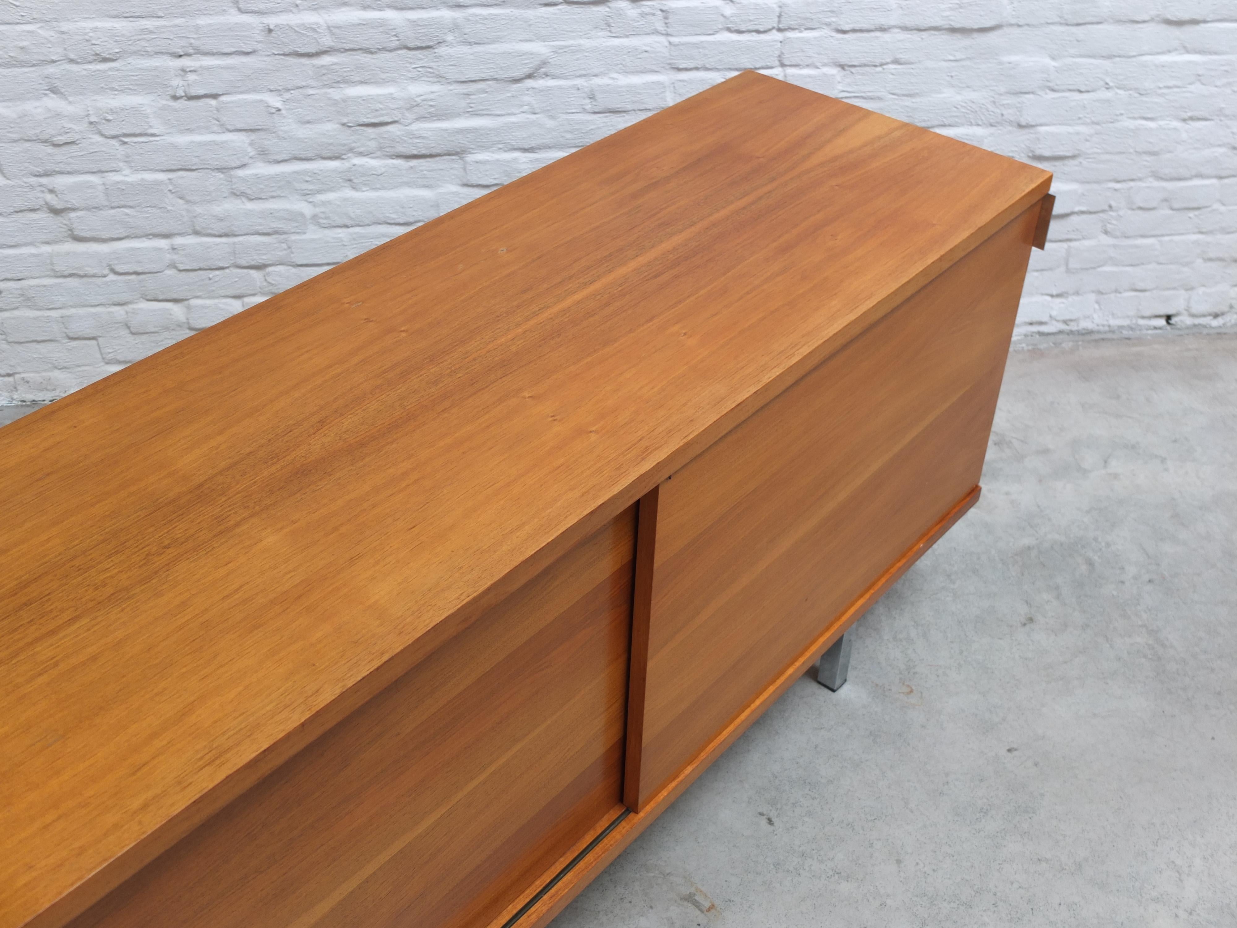 Metal Modernist Walnut Sideboard by Hans Könecke for Tecta, 1960s