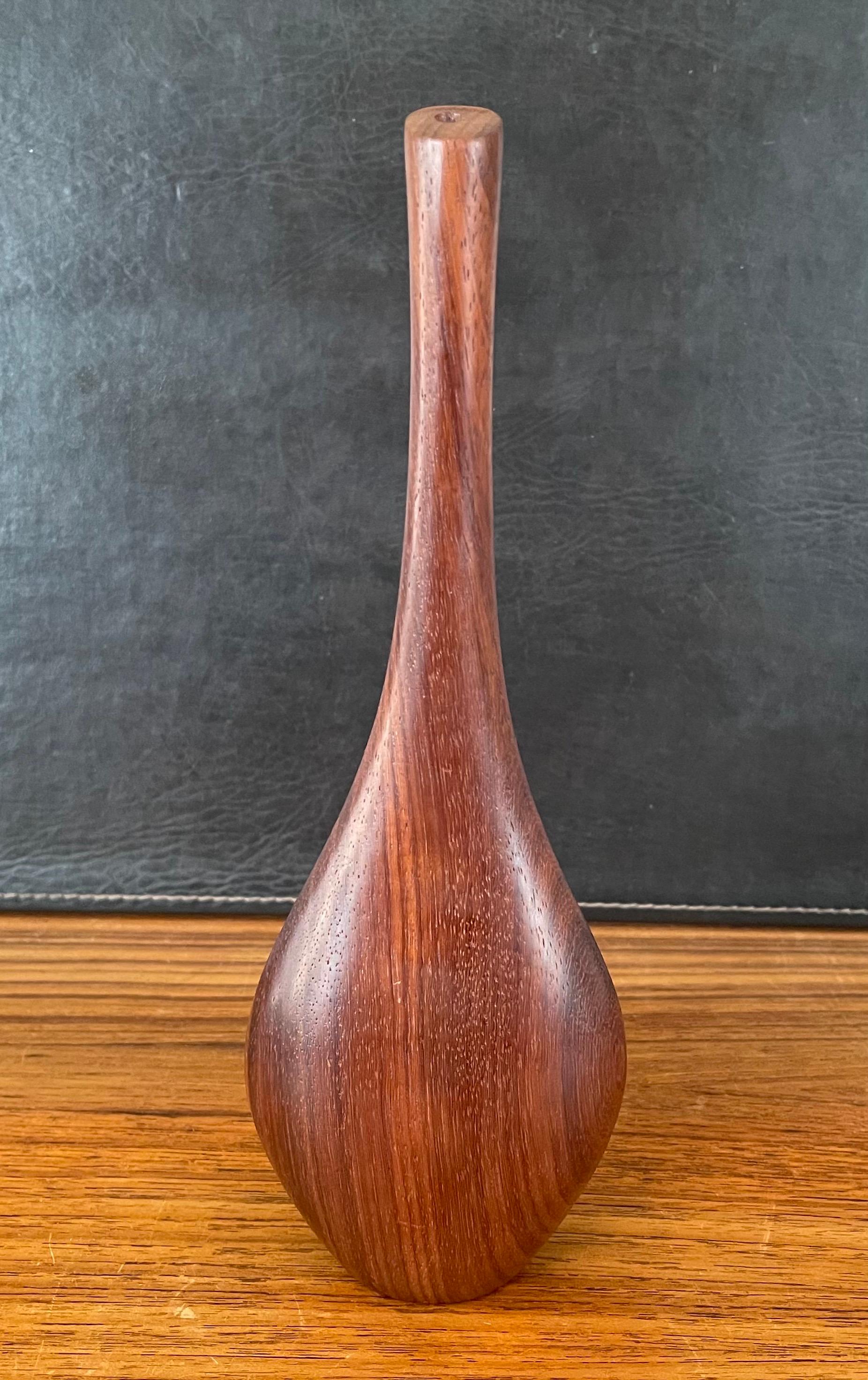 20th Century Modernist Walnut Vase For Sale