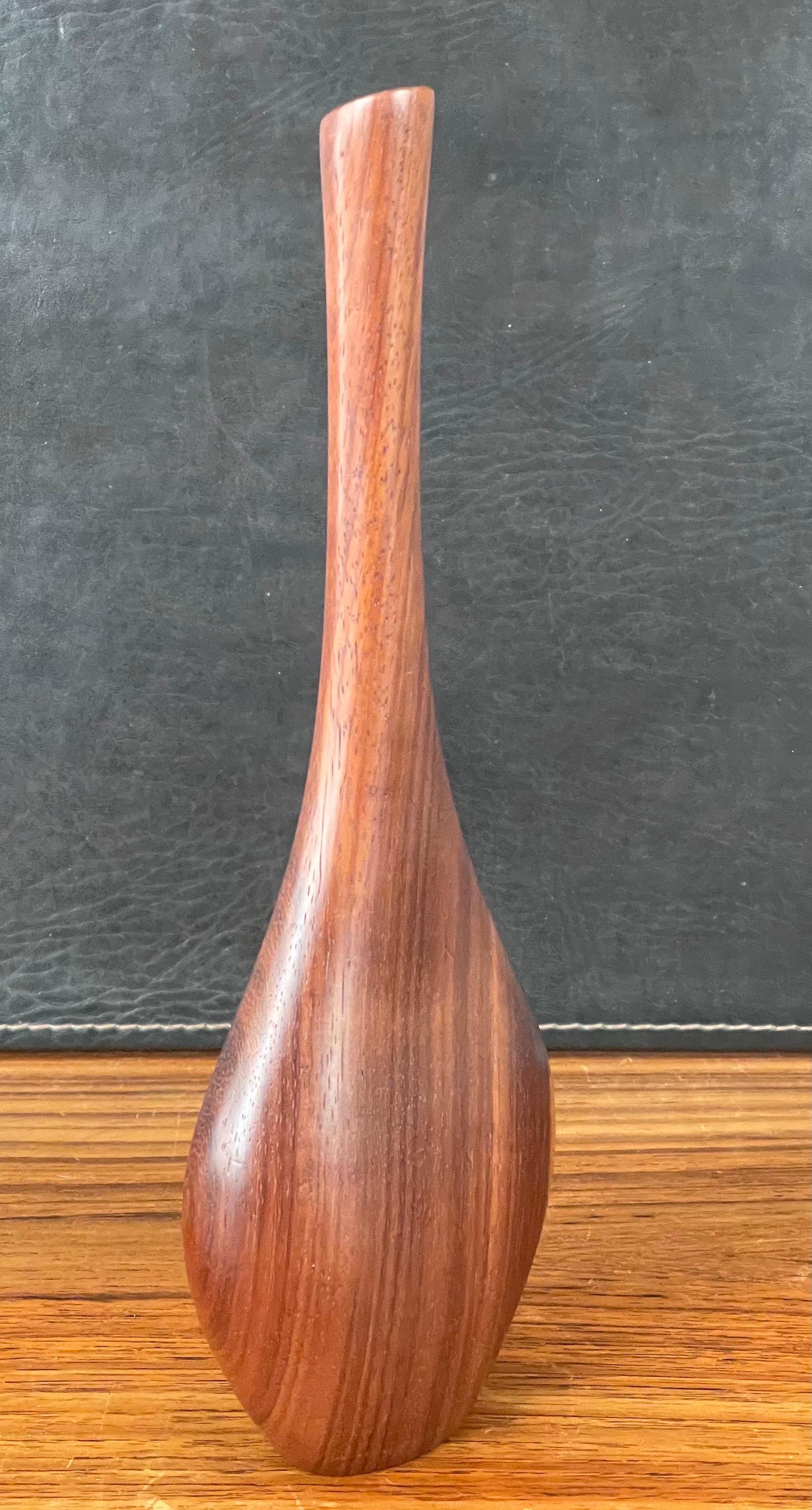 Modernist Walnut Vase For Sale 2