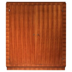 Modernist wardrobe 40's 50's solid wood