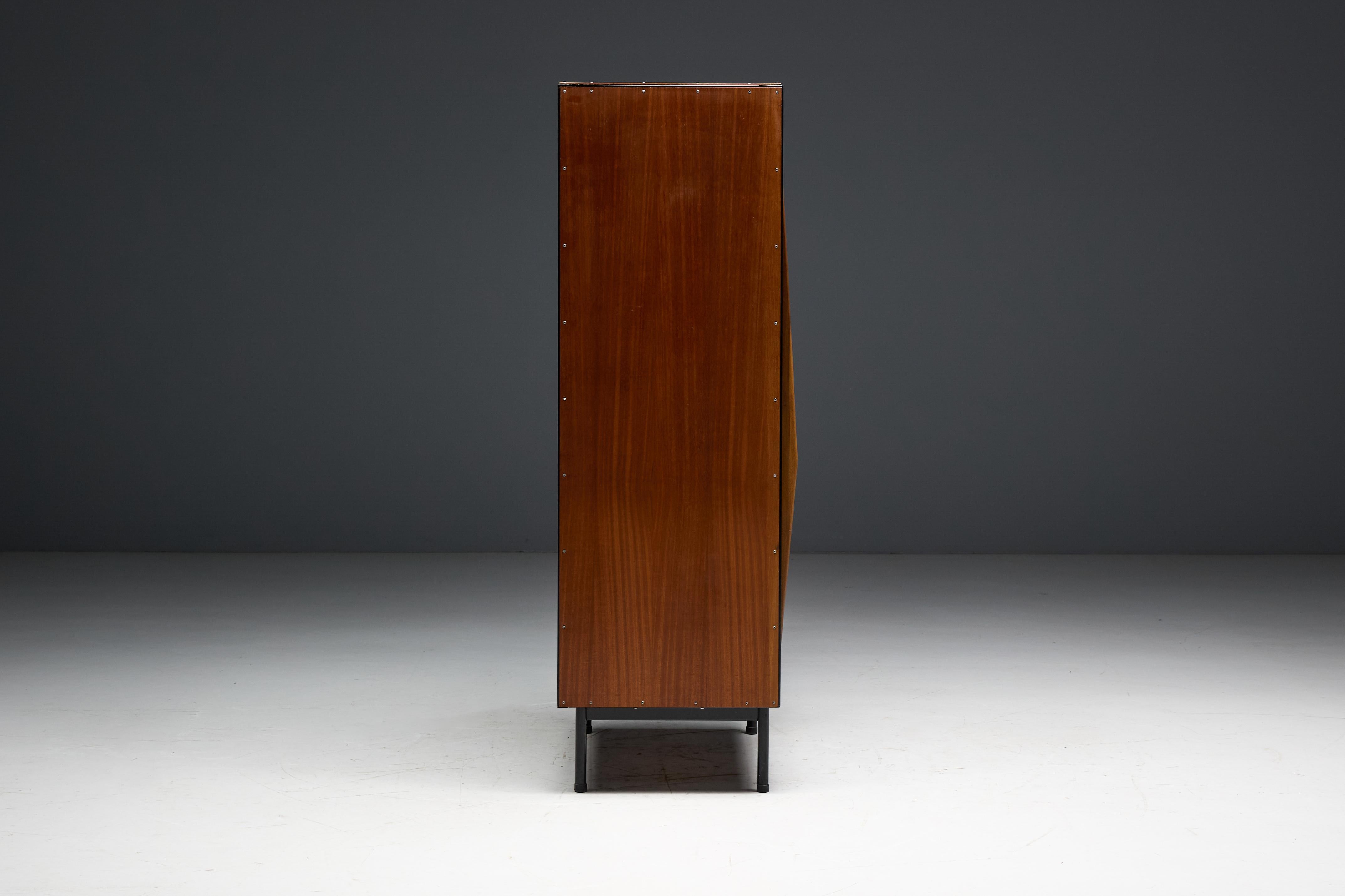 Armadi modernisti di Willy Van Der Meeren per Tubax, Belgio, anni '50 in vendita 12