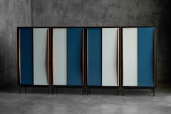 Armarios modernistas de Willy Van Der Meeren para Tubax, Bélgica, años 50