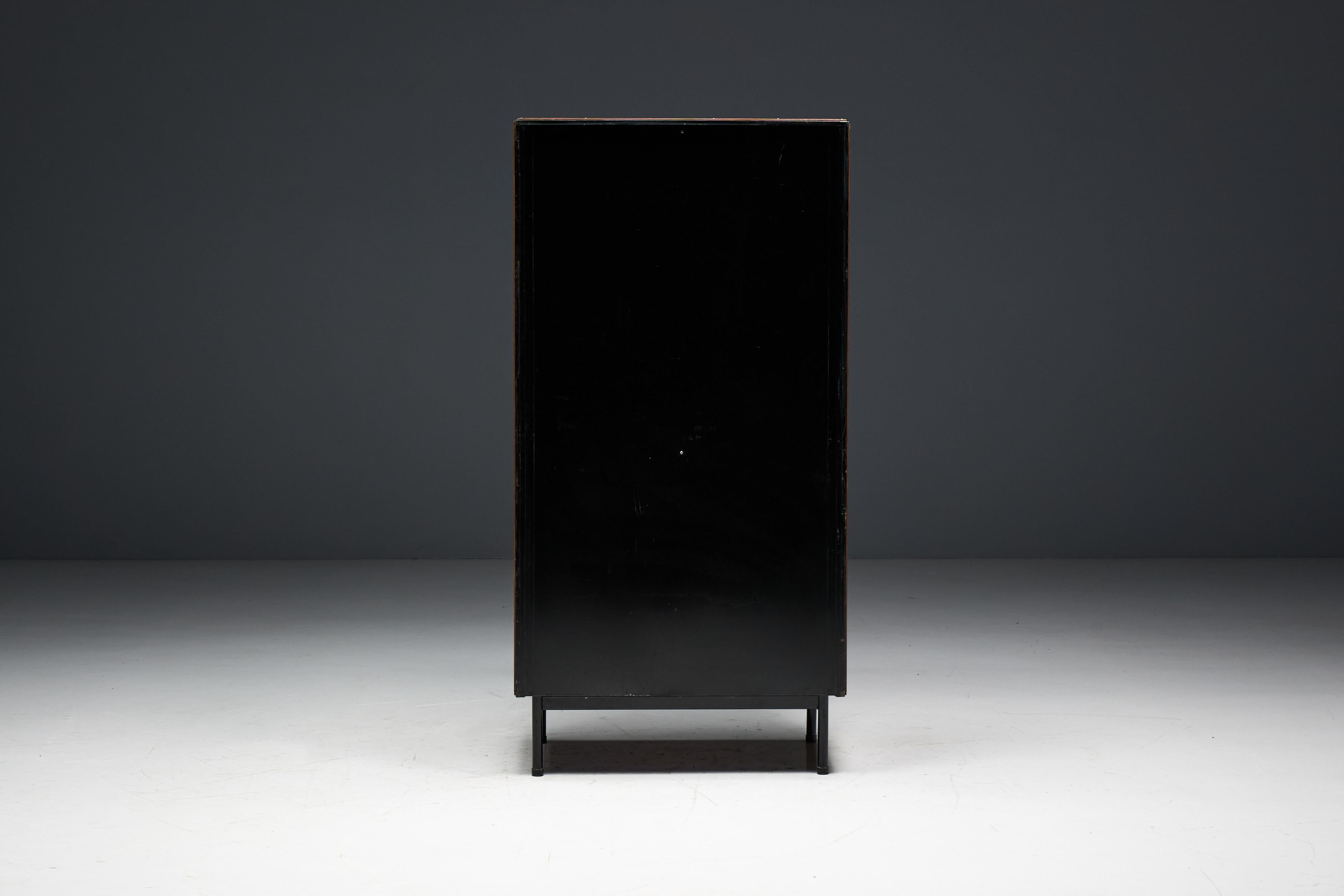 Armadi modernisti di Willy Van Der Meeren per Tubax, Belgio, anni '50 in vendita 13