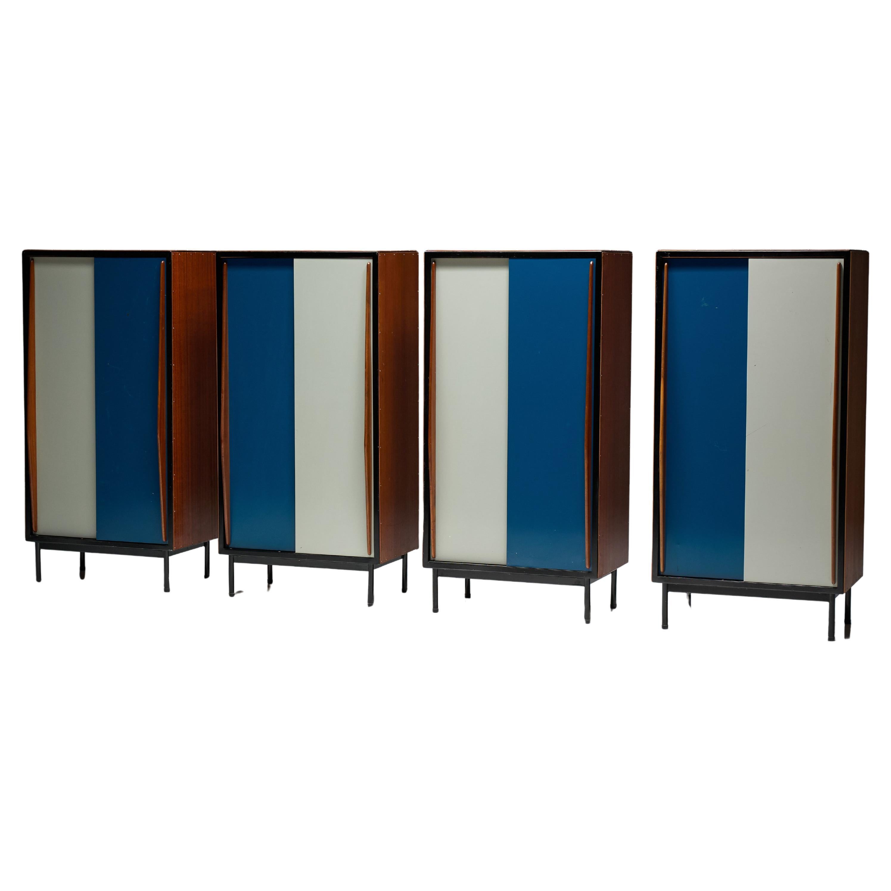 Armadi modernisti di Willy Van Der Meeren per Tubax, Belgio, anni 
50 in vendita