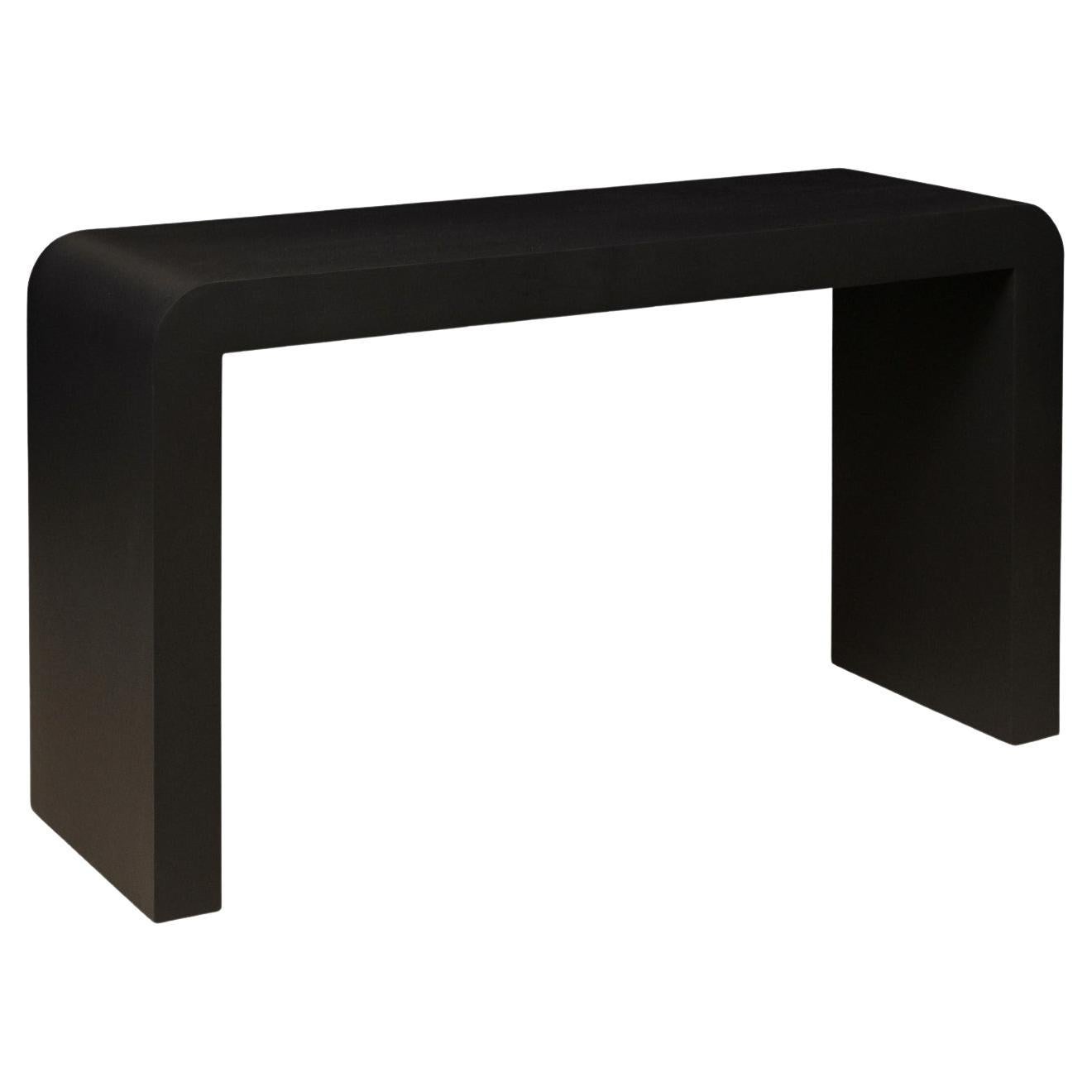 Modernist Waterfall Console Table For Sale