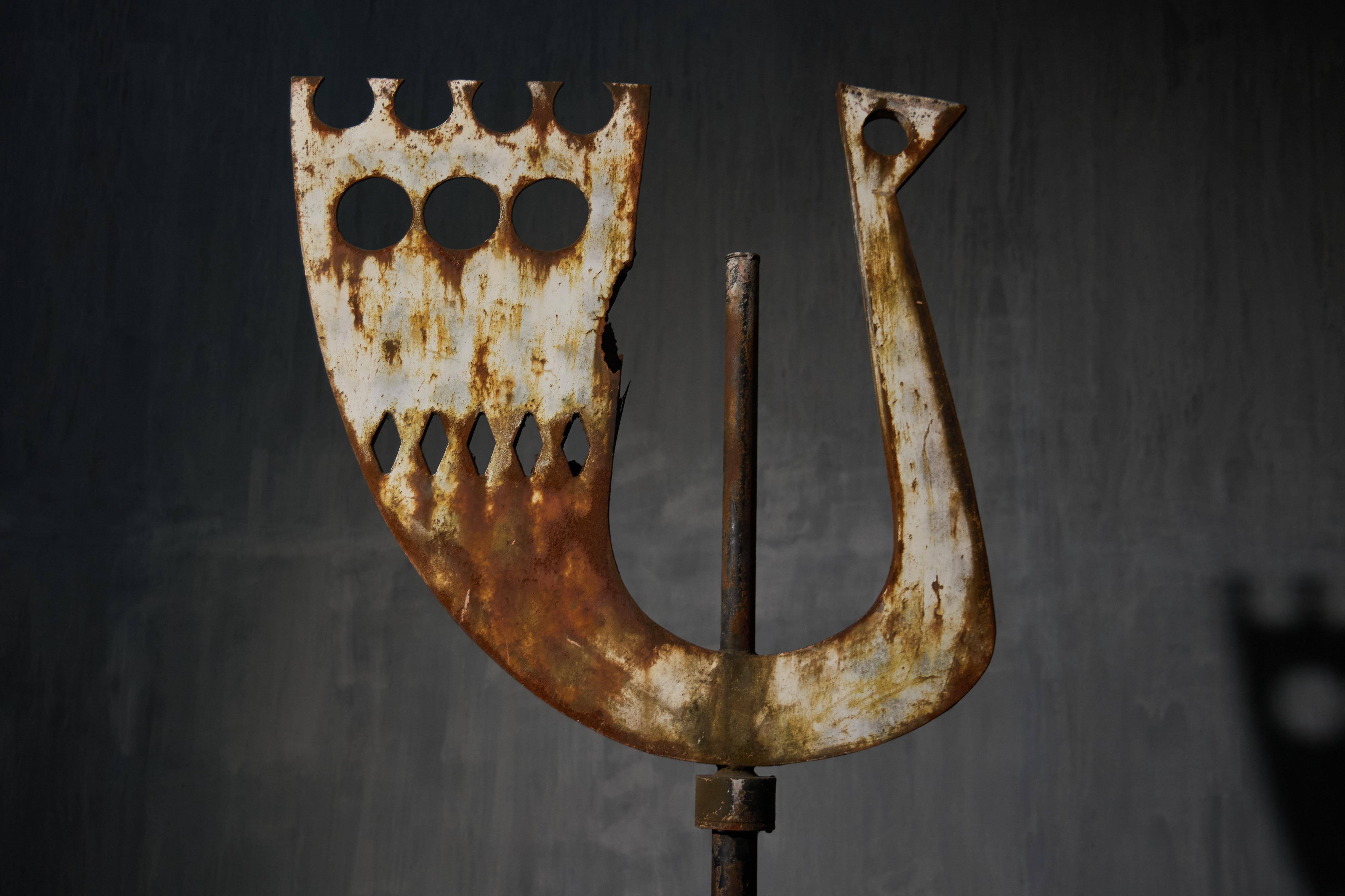 Modernist Weathercock Sculpture from Pius X Church, The Netherlands, 1960s For Sale 3