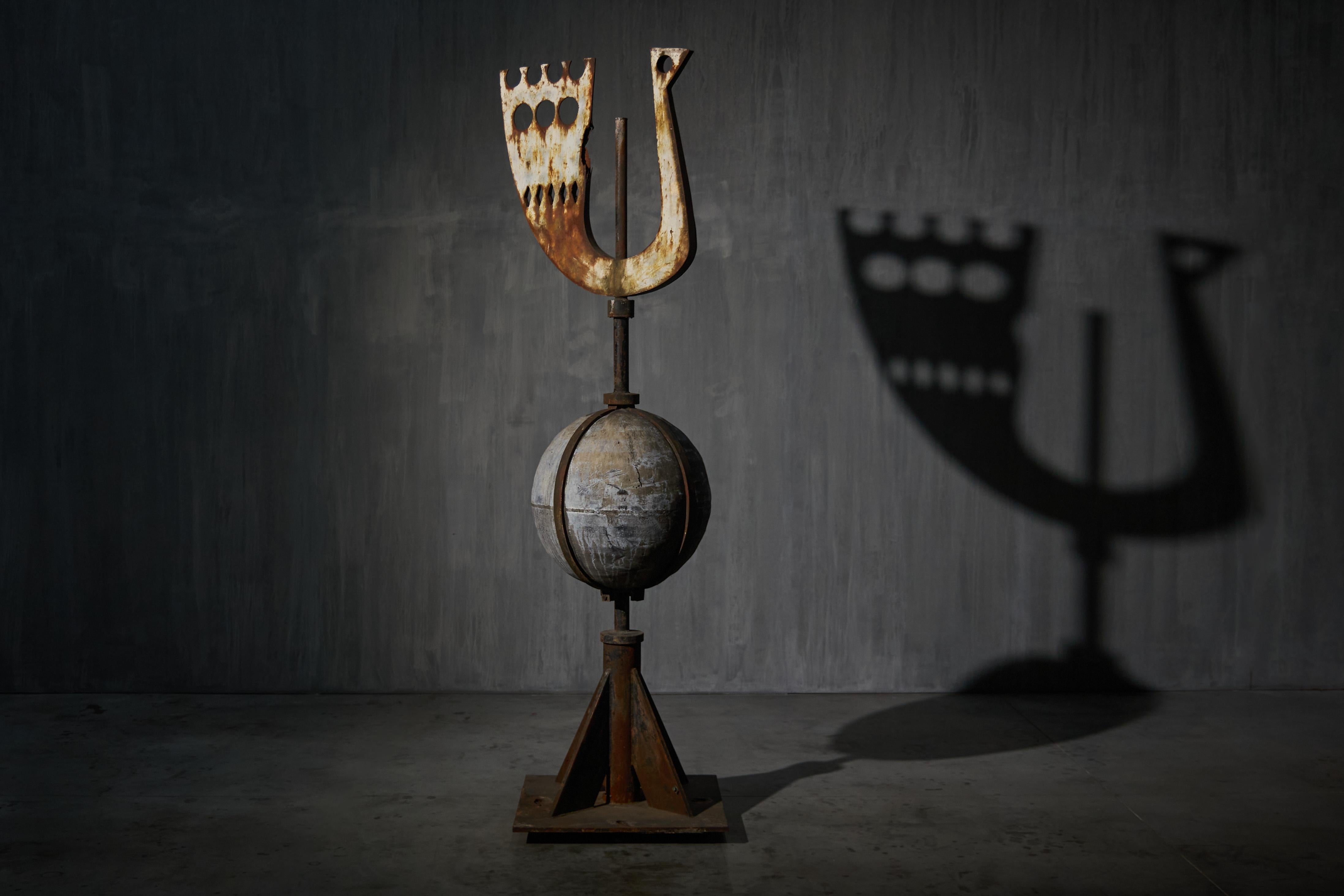 Modernist Weathercock Sculpture from Pius X Church, The Netherlands, 1960s For Sale 6