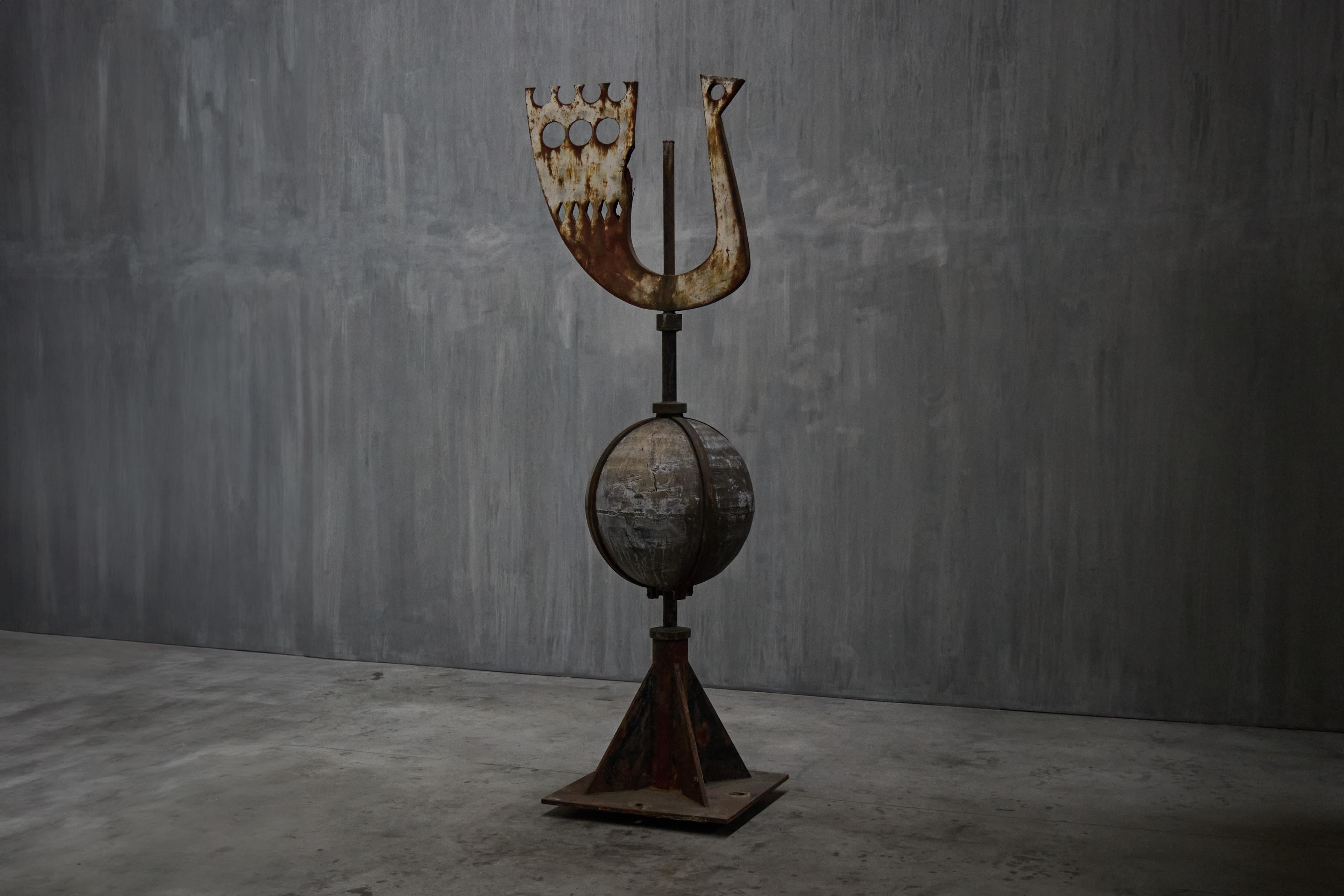 Dutch Modernist Weathercock Sculpture from Pius X Church, The Netherlands, 1960s For Sale
