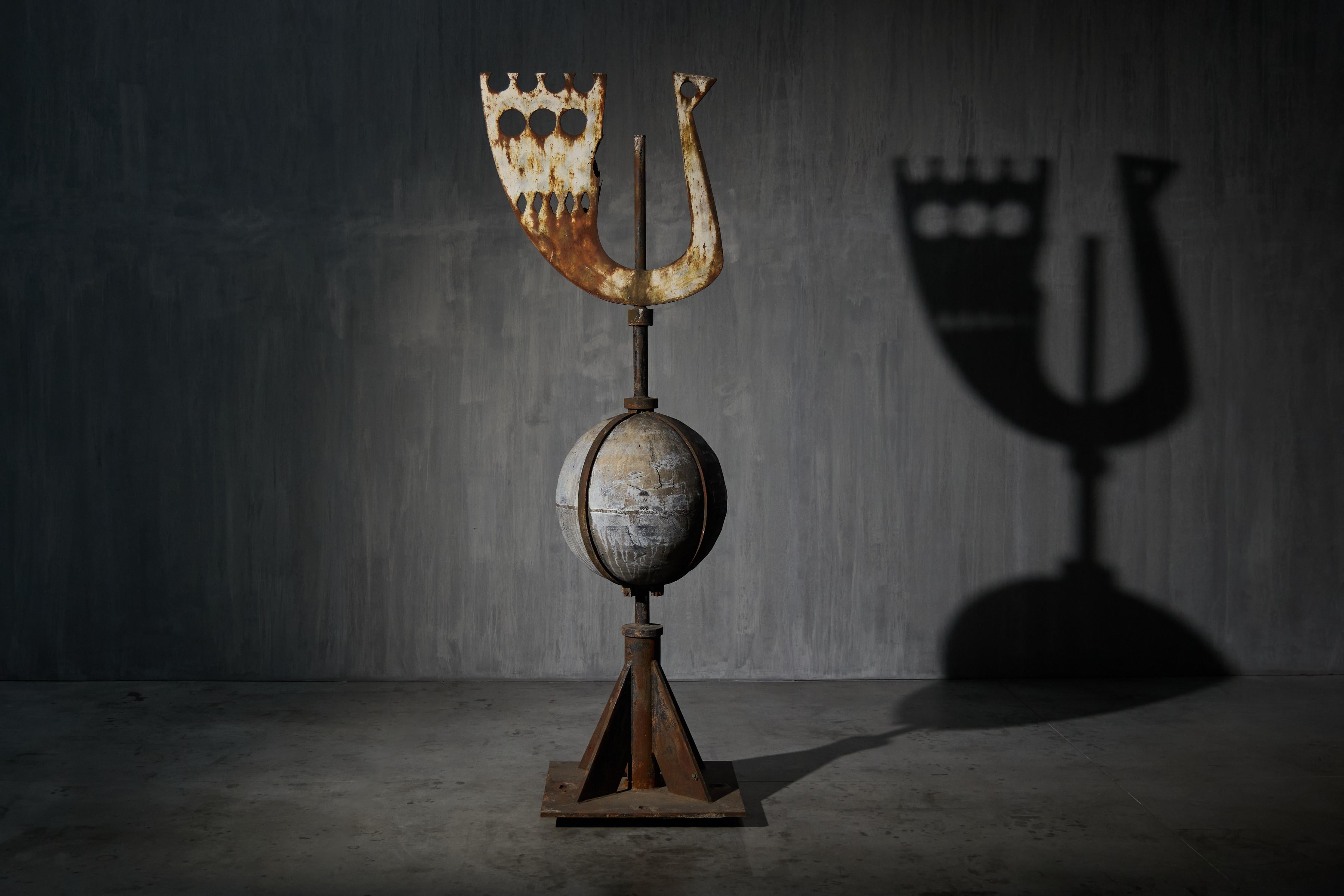 Modernist Weathercock Sculpture from Pius X Church, The Netherlands, 1960s In Excellent Condition For Sale In Antwerp, BE