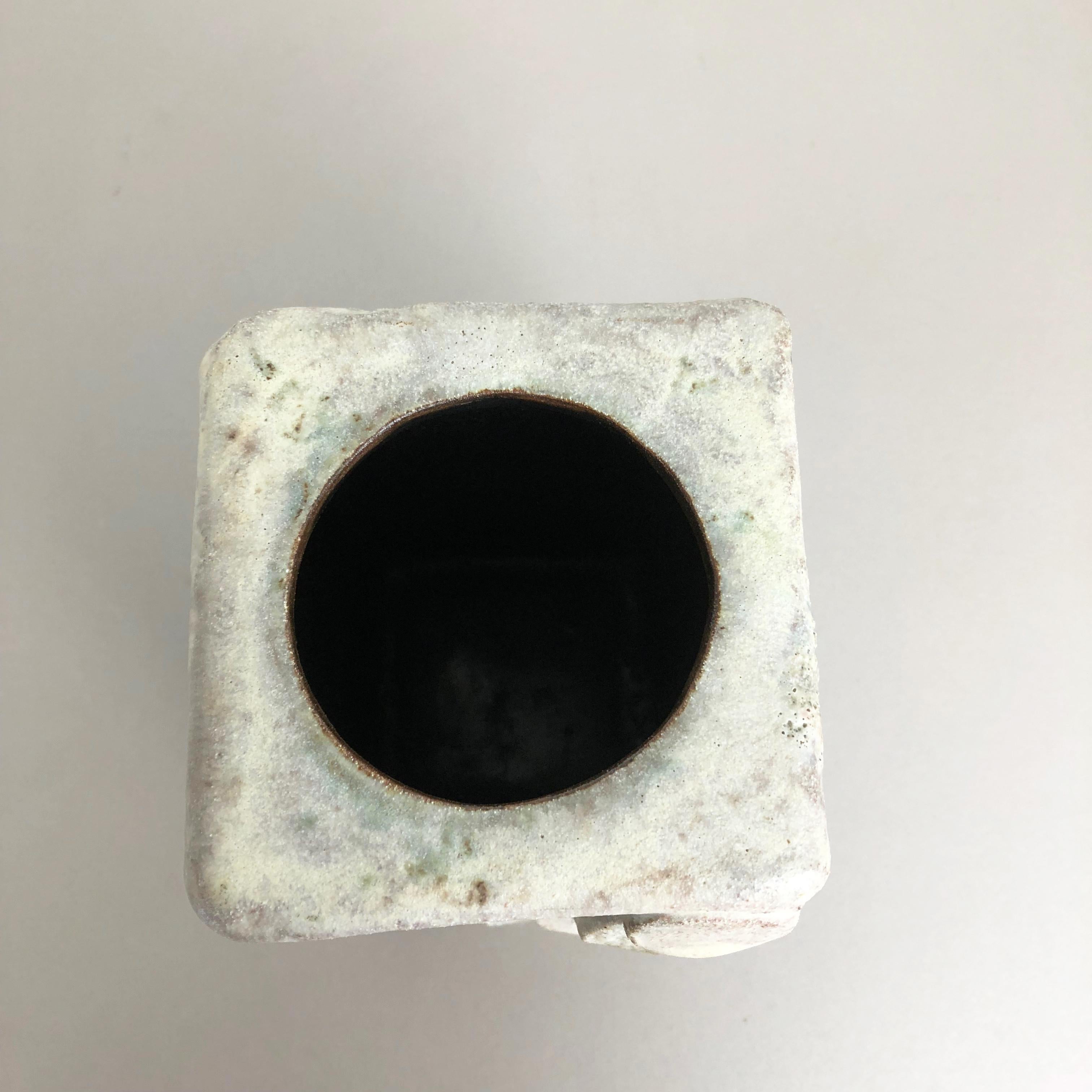 Modernist West German Ceramic Studio Vase Object by Helmut Schäffenacker, 1960s 5
