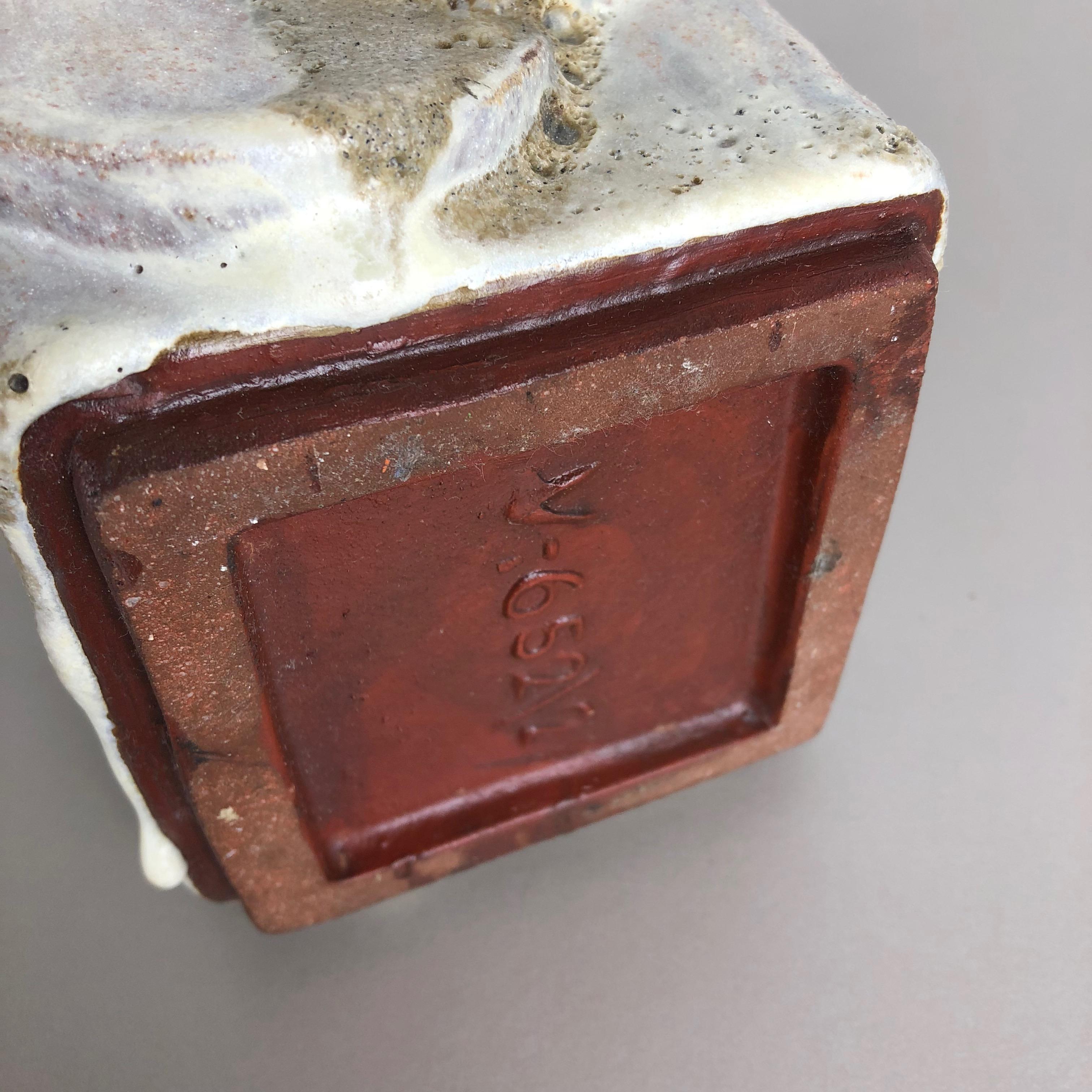 Modernist West German Ceramic Studio Vase Object by Helmut Schäffenacker, 1960s 6