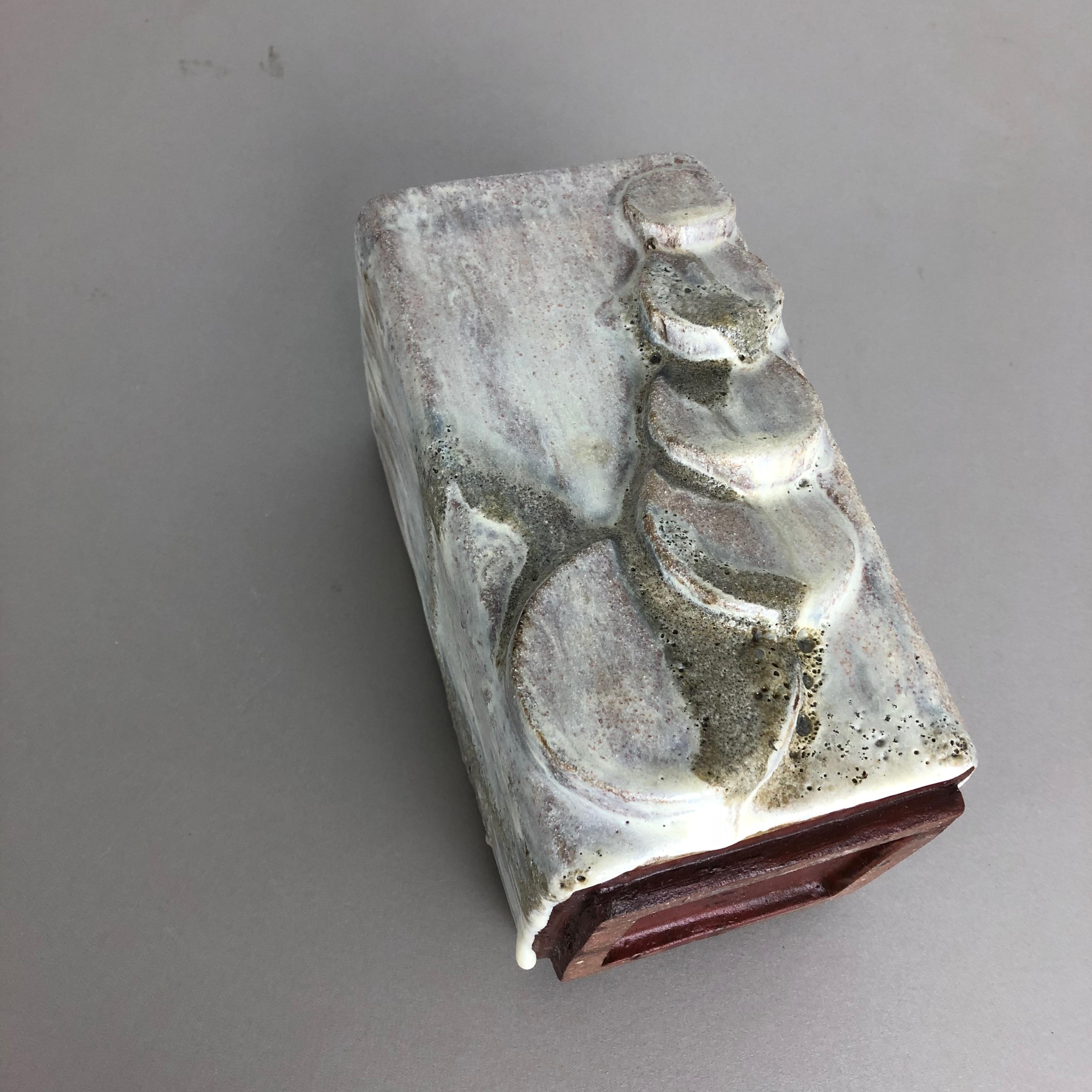 Modernist West German Ceramic Studio Vase Object by Helmut Schäffenacker, 1960s 8