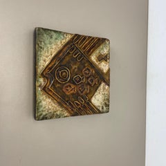 Modernist West German Ceramic Wall Plate Object by Helmut Schäffenacker, 1960s