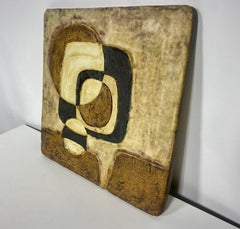 Modernist West German Ceramic Wall Plate Object Helmut Schärfenacker, 1960