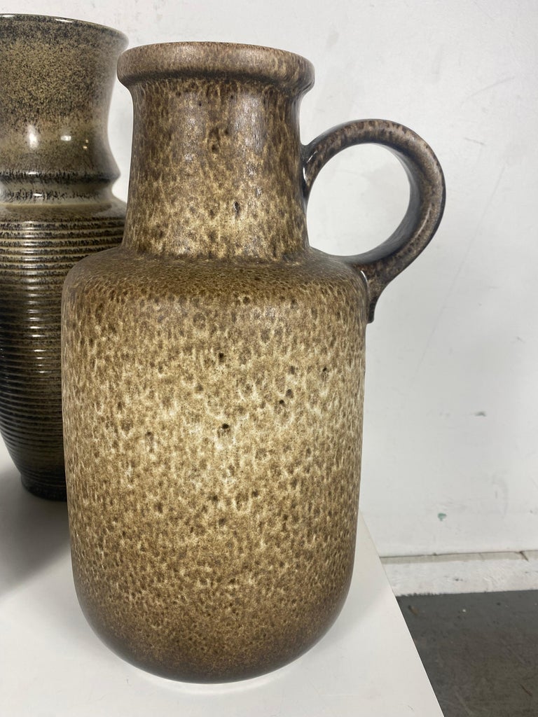 Mid-Century Modern Modernist West German Pottery (group 3),, stunning earth tones.. For Sale