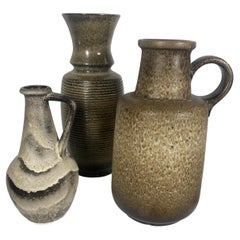 Modernist West German Pottery (group 3),, stunning earth tones..