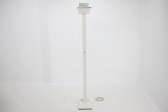 Modernist White Metal Floor Lamp by Hartmut Engel for Zumtobel, 1980s