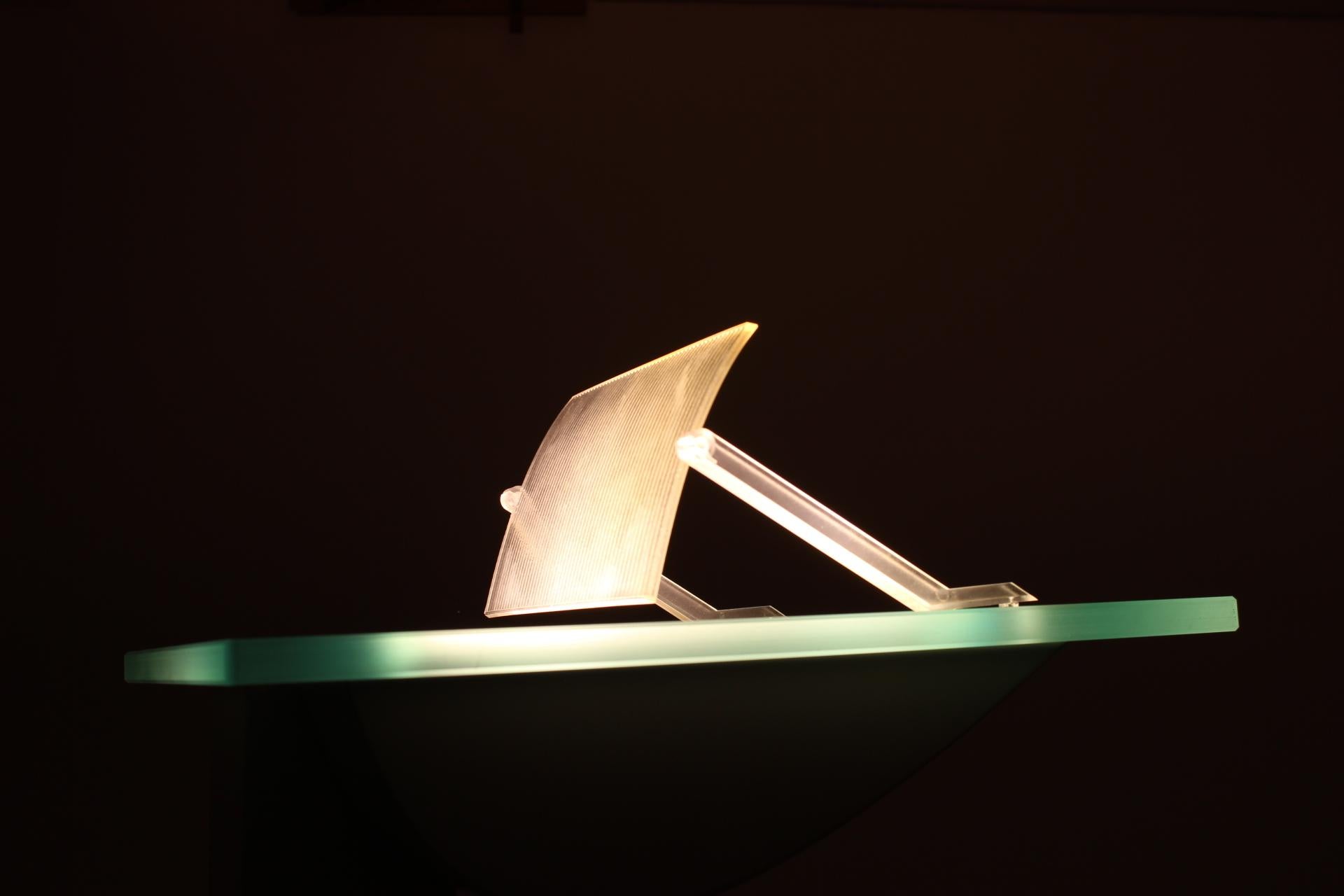 Modernist White Metal Floor Lamp by Hartmut Engel for Zumtobel, 1980s For Sale 4