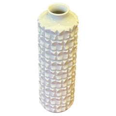 Vase moderniste en porcelaine blanche de Ludwig Zepner pour Meissen
