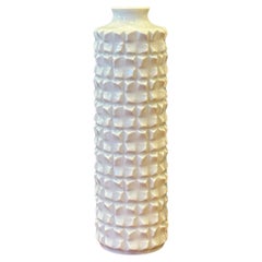 Vase moderniste en porcelaine blanche de Ludwig Zepner pour Meissen