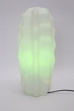 Modernist White Vintage Plastic Cactus Table Lamp Sucu by Flötotto, Germany 1970