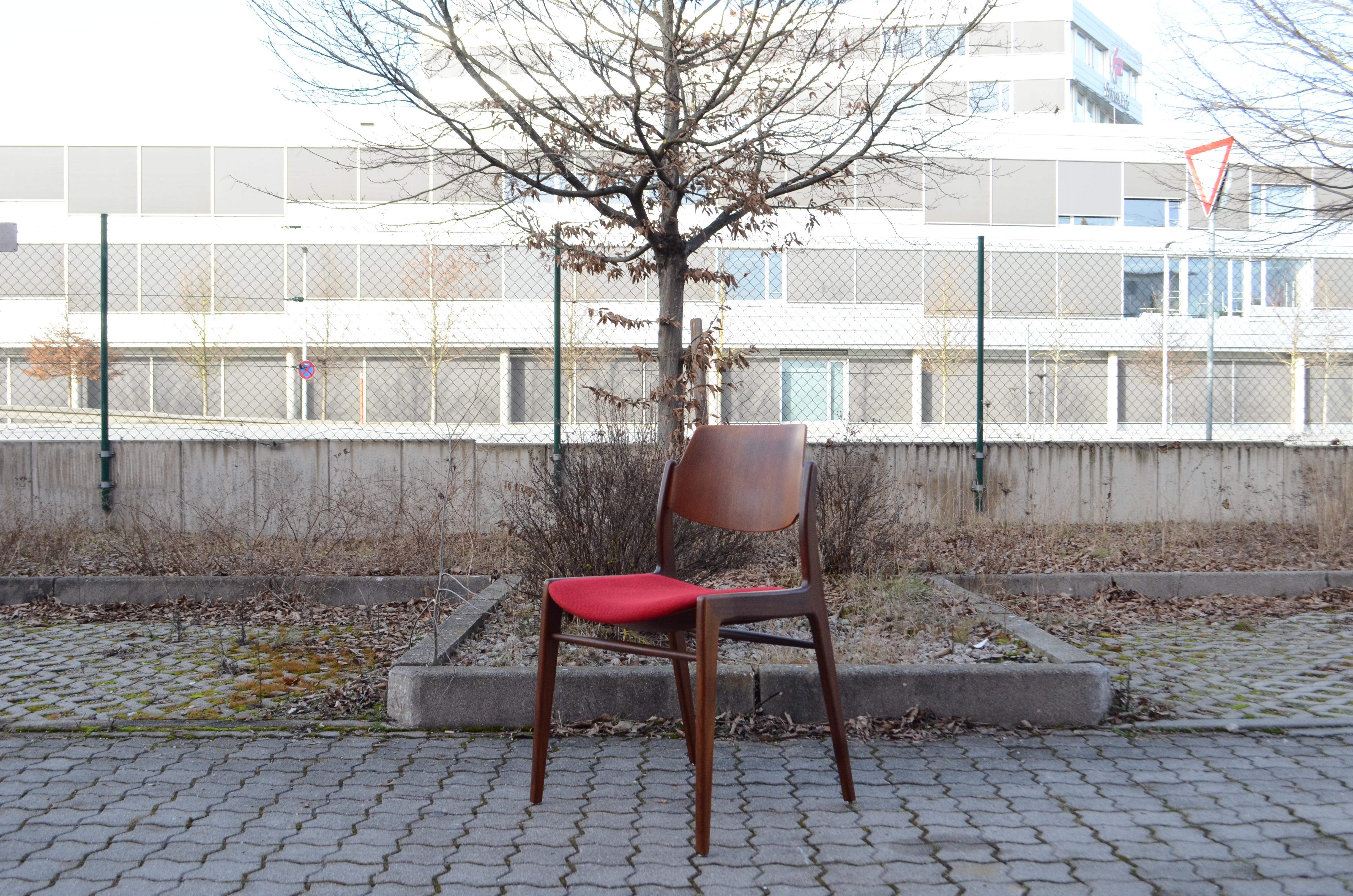 Sedia da pranzo in compensato modernista Hartmut Lohmeyer 476A in vendita 2