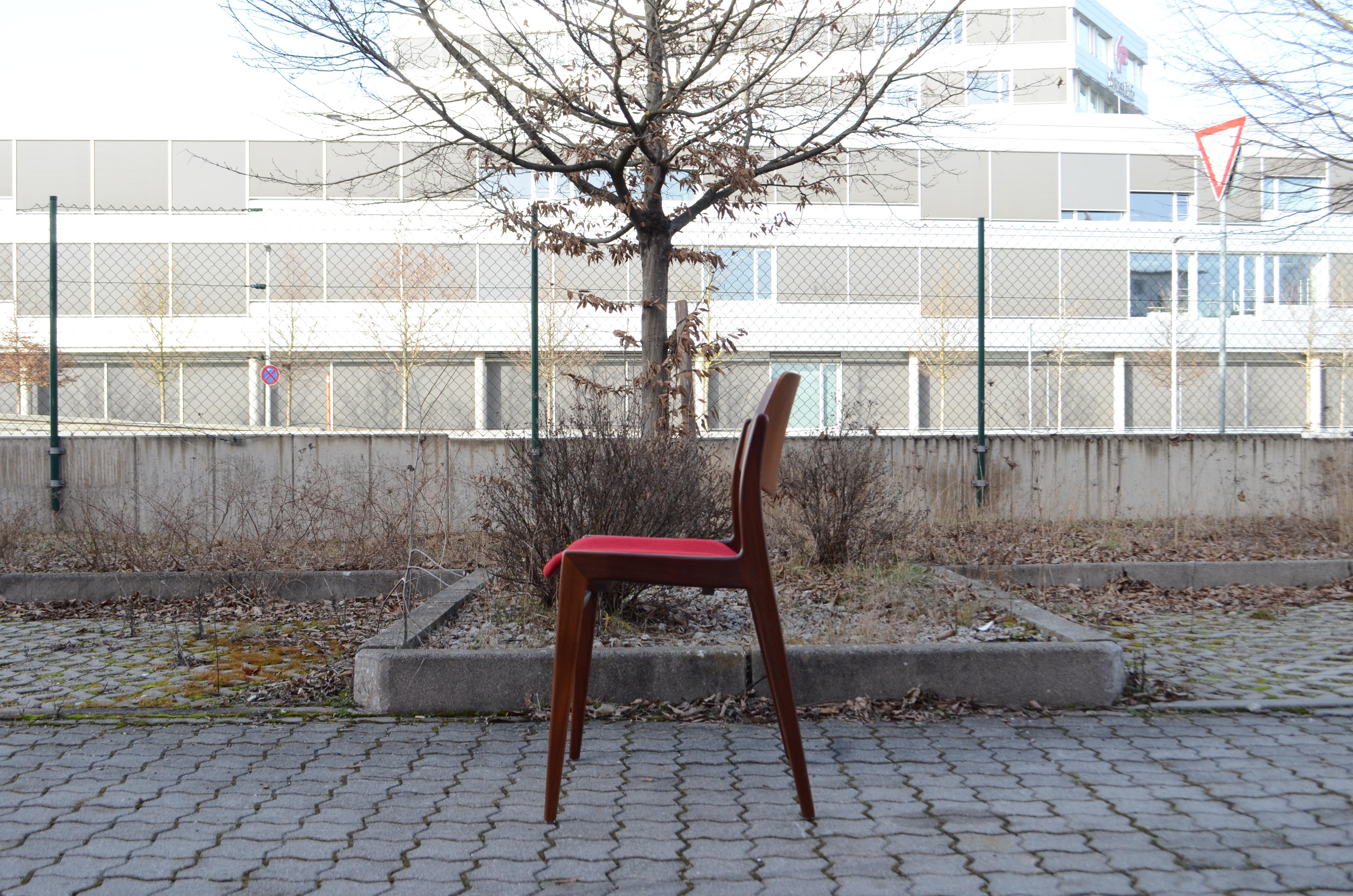 Sedia da pranzo in compensato modernista Hartmut Lohmeyer 476A in vendita 3