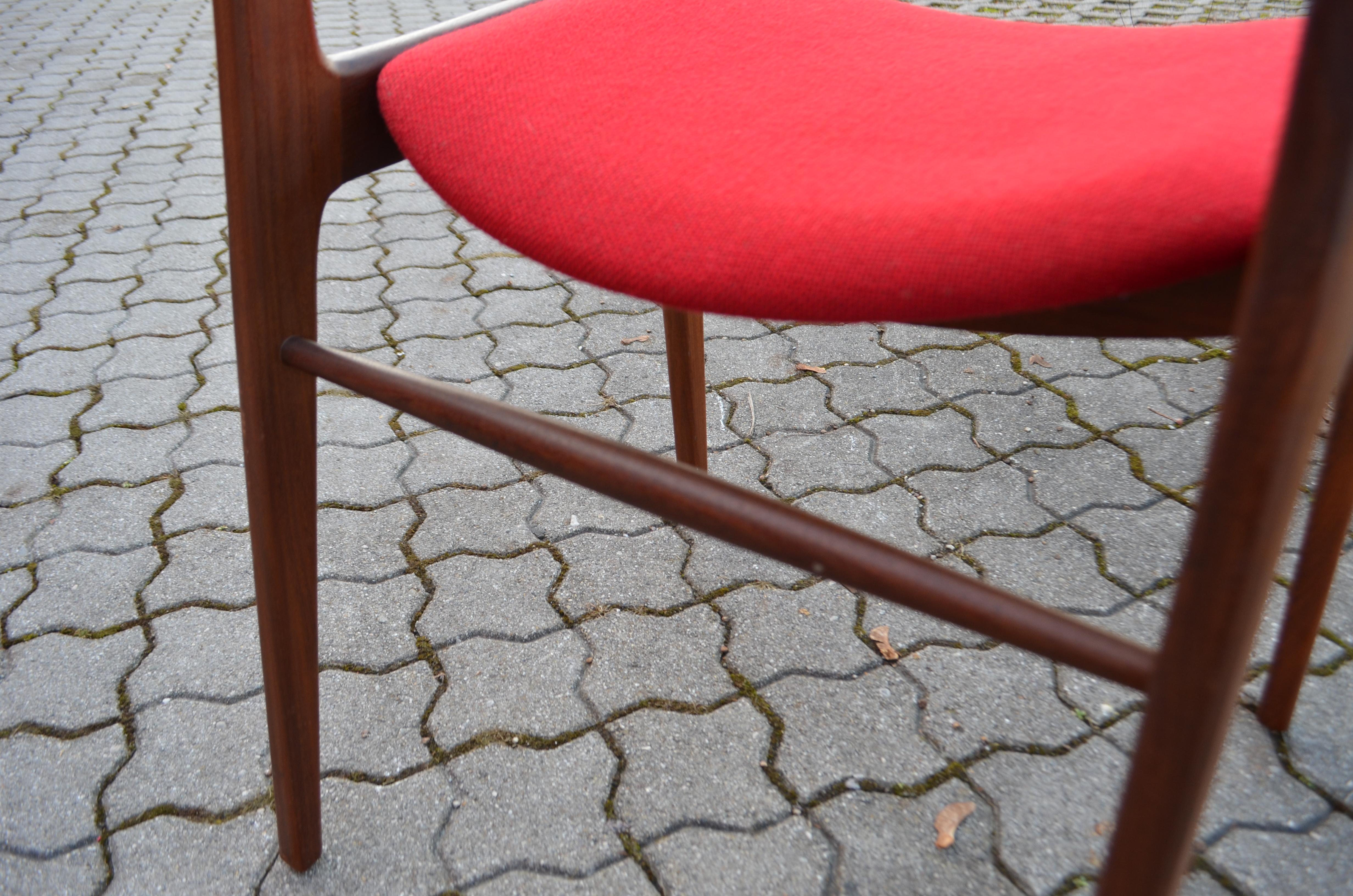 Sedia da pranzo in compensato modernista Hartmut Lohmeyer 476A in vendita 5