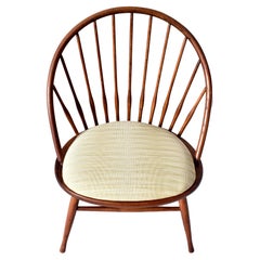 Retro Modernist Windsor Style Chair Oak, Made in Sweden