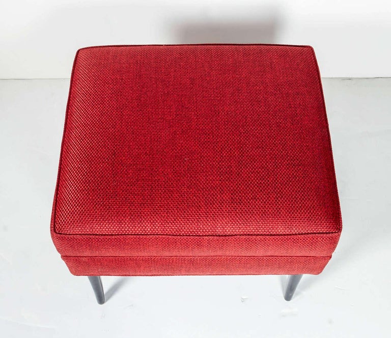 20th Century Modernist Wing Chair and Ottoman in the Manner of Paul McCobb, C. 1960's For Sale
