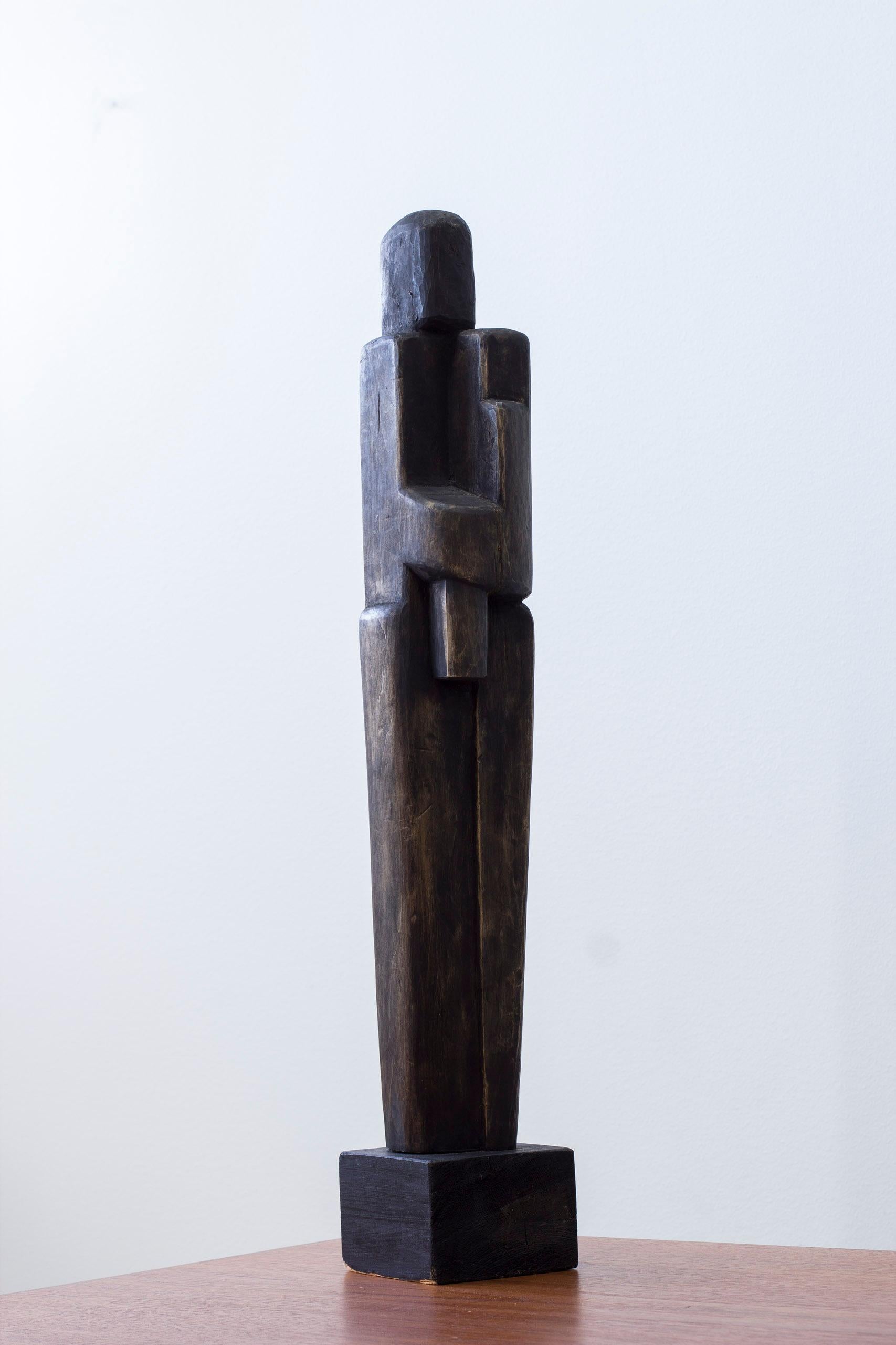 Escultura modernista de madera de escultor sueco desconocido. Fabricado en 1962 Escandinavo moderno en venta