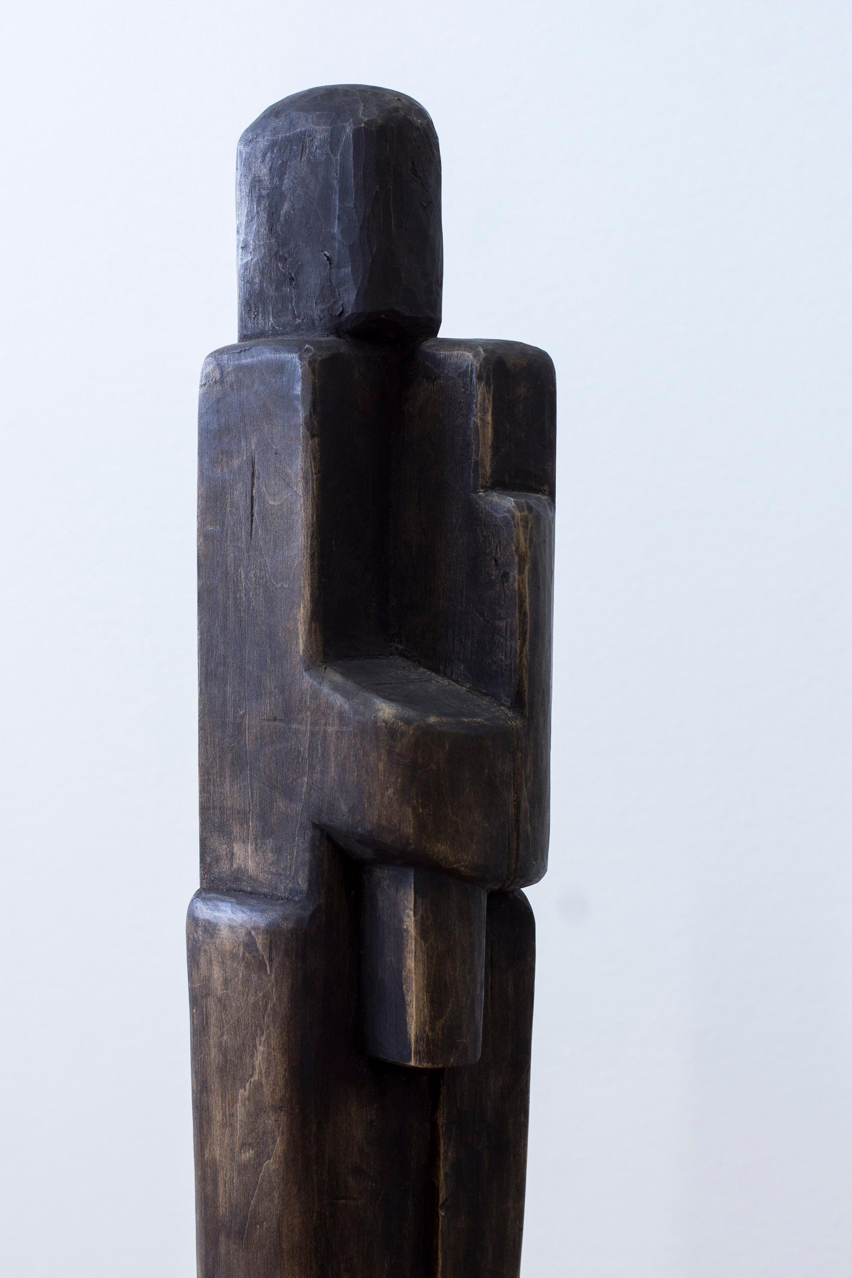 Escultura modernista de madera de escultor sueco desconocido. Fabricado en 1962 en Bueno estado para la venta en Hägersten, SE